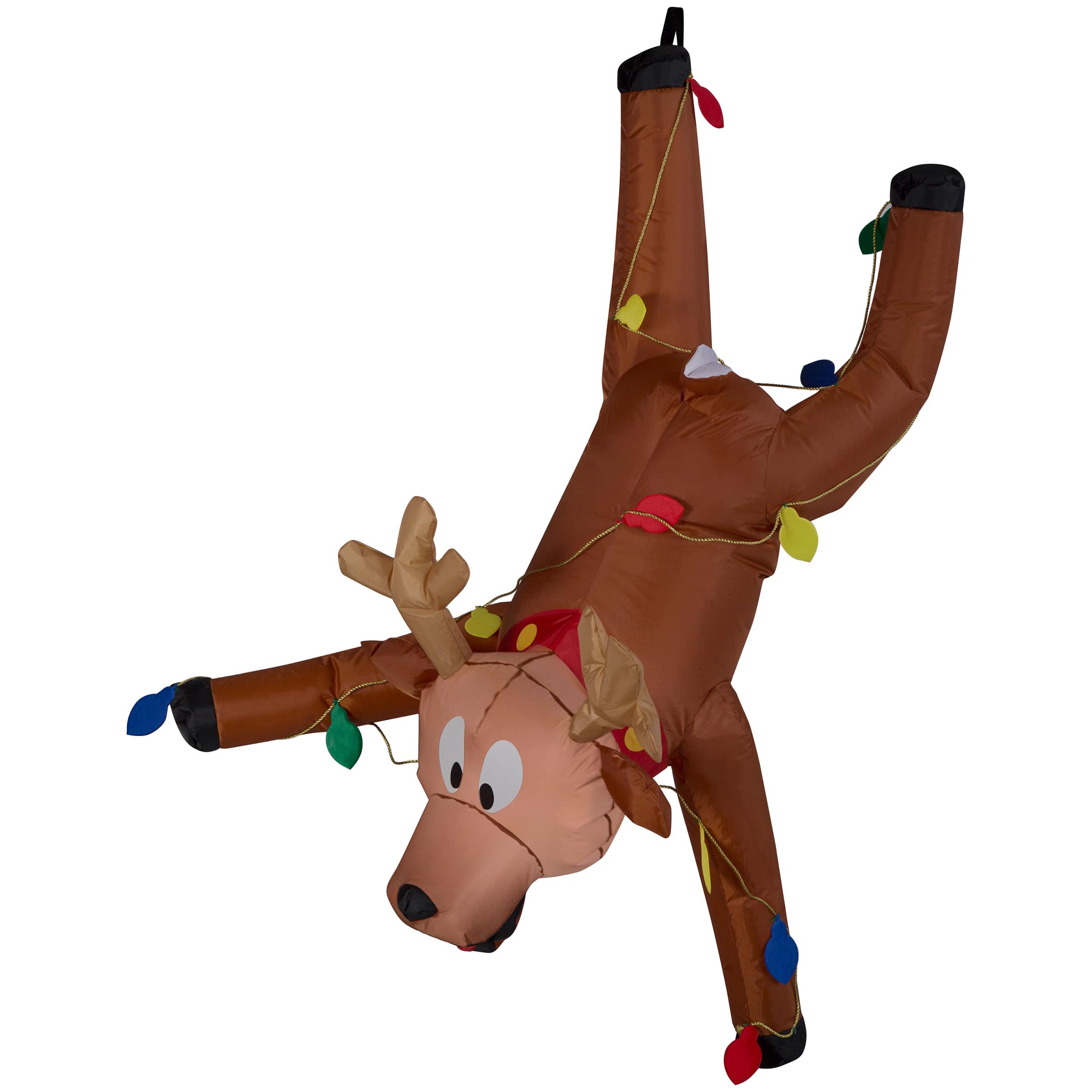 4ft. Airblown&#xAE; Inflatable Gutter Hanging Reindeer