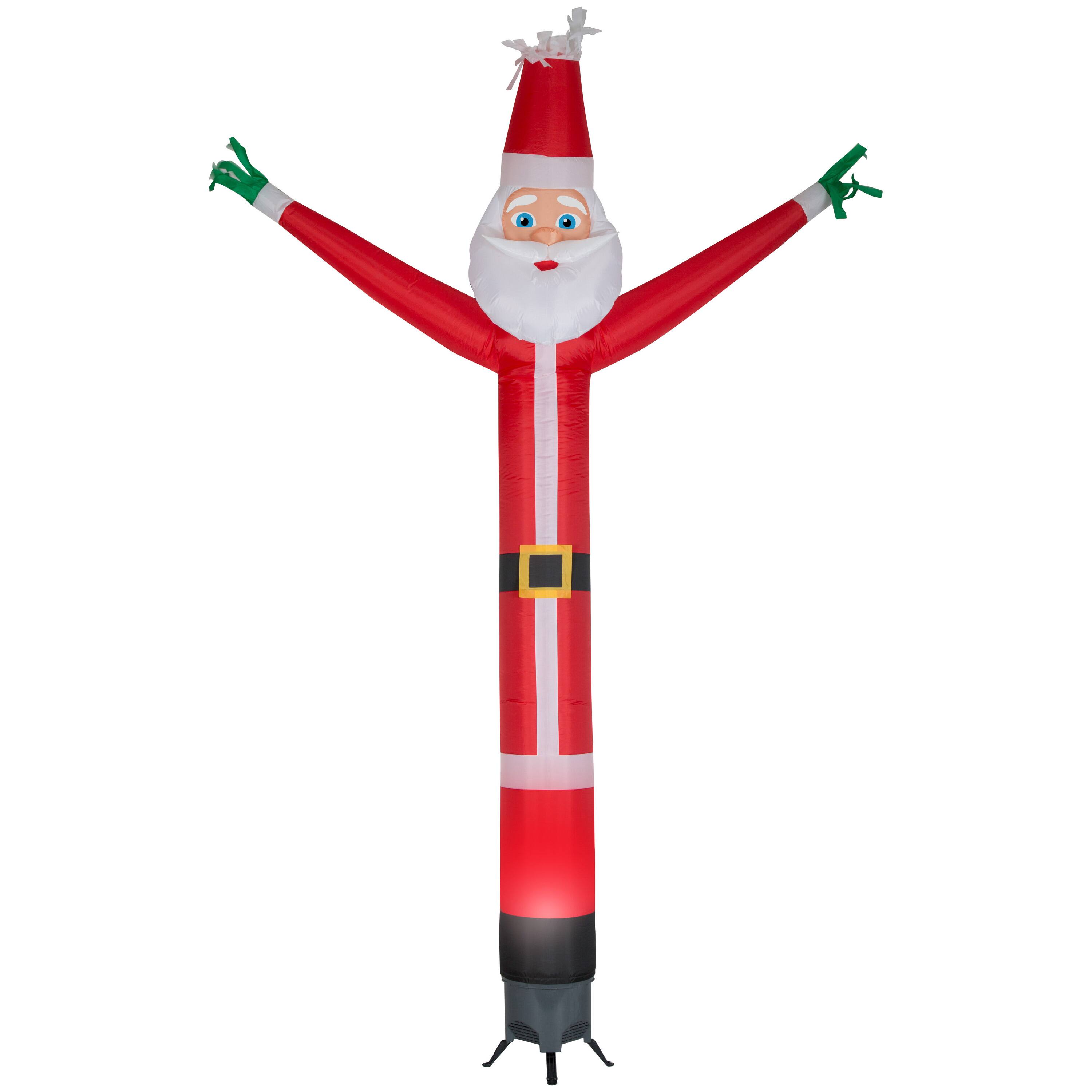 12ft. Animated Airblown® Jolly Jiggler Santa with Internal Spotlight