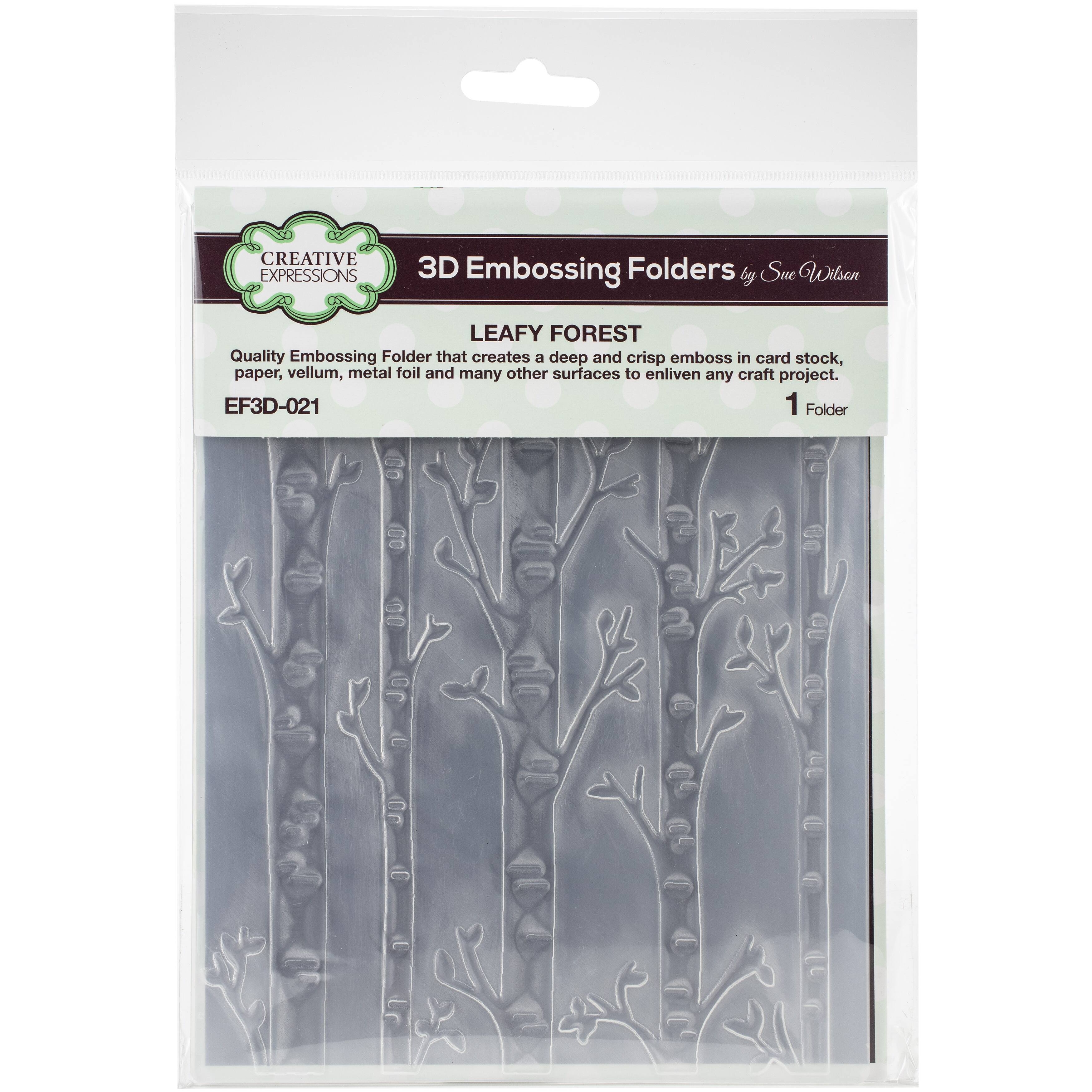 Creative Expressions Leafy Forest 3D Embossing Folder Embossing