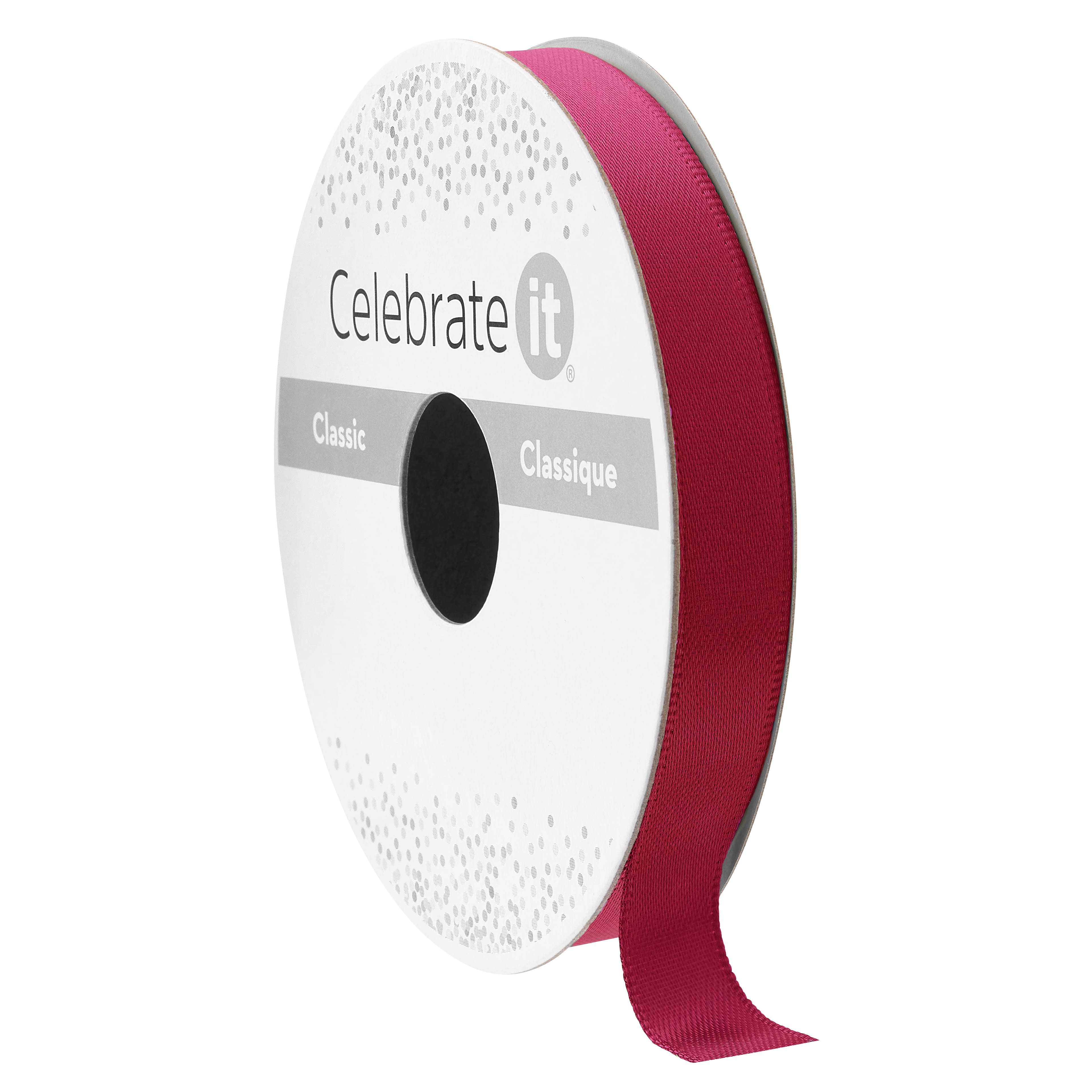 3/8&#x22; x 15yd. Satin Double Face Ribbon by Celebrate It&#xAE; Classic