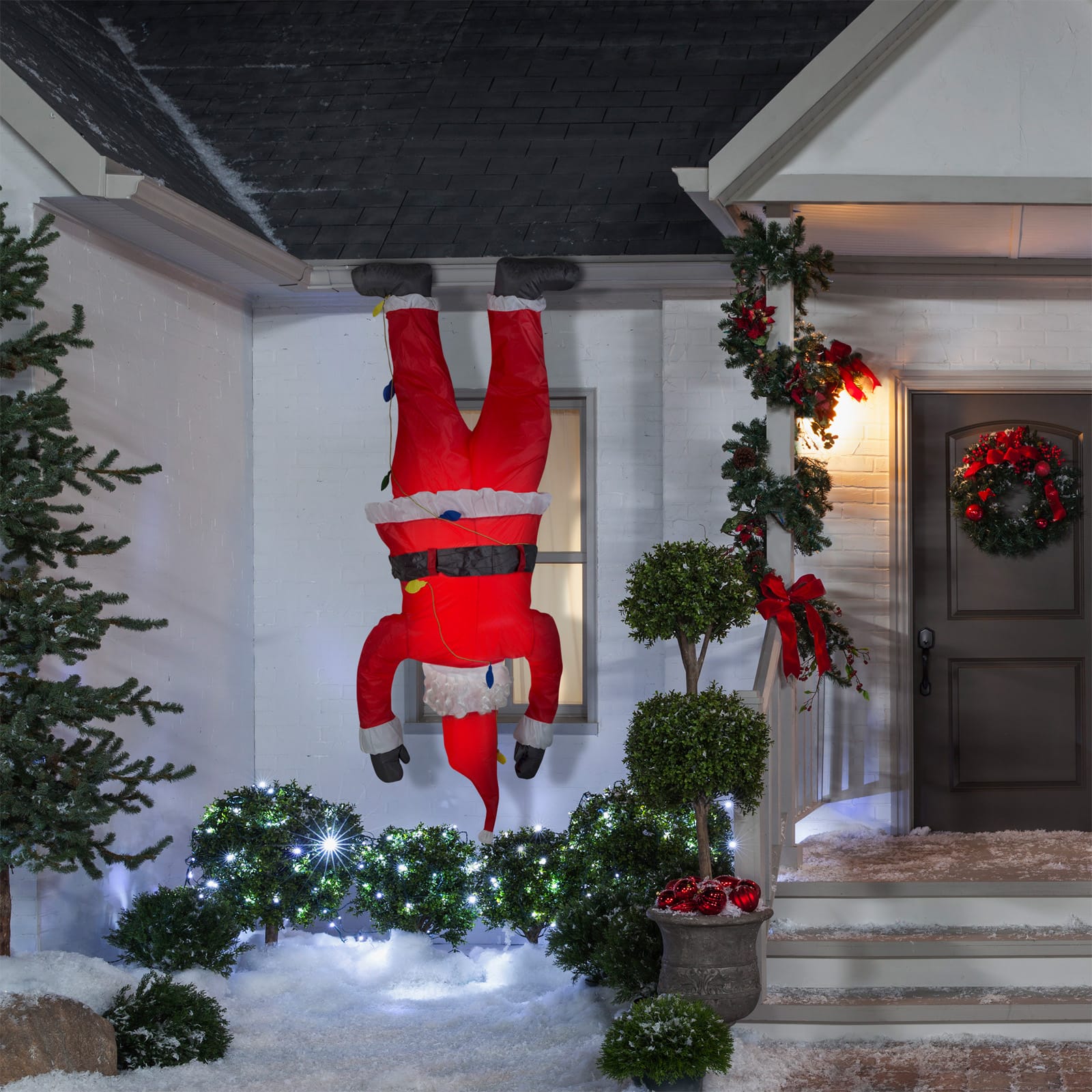 6.5ft. Airblown&#xAE; Inflatable Christmas Realistic Hanging Santa