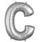 32" Silver Letter Foil Balloon