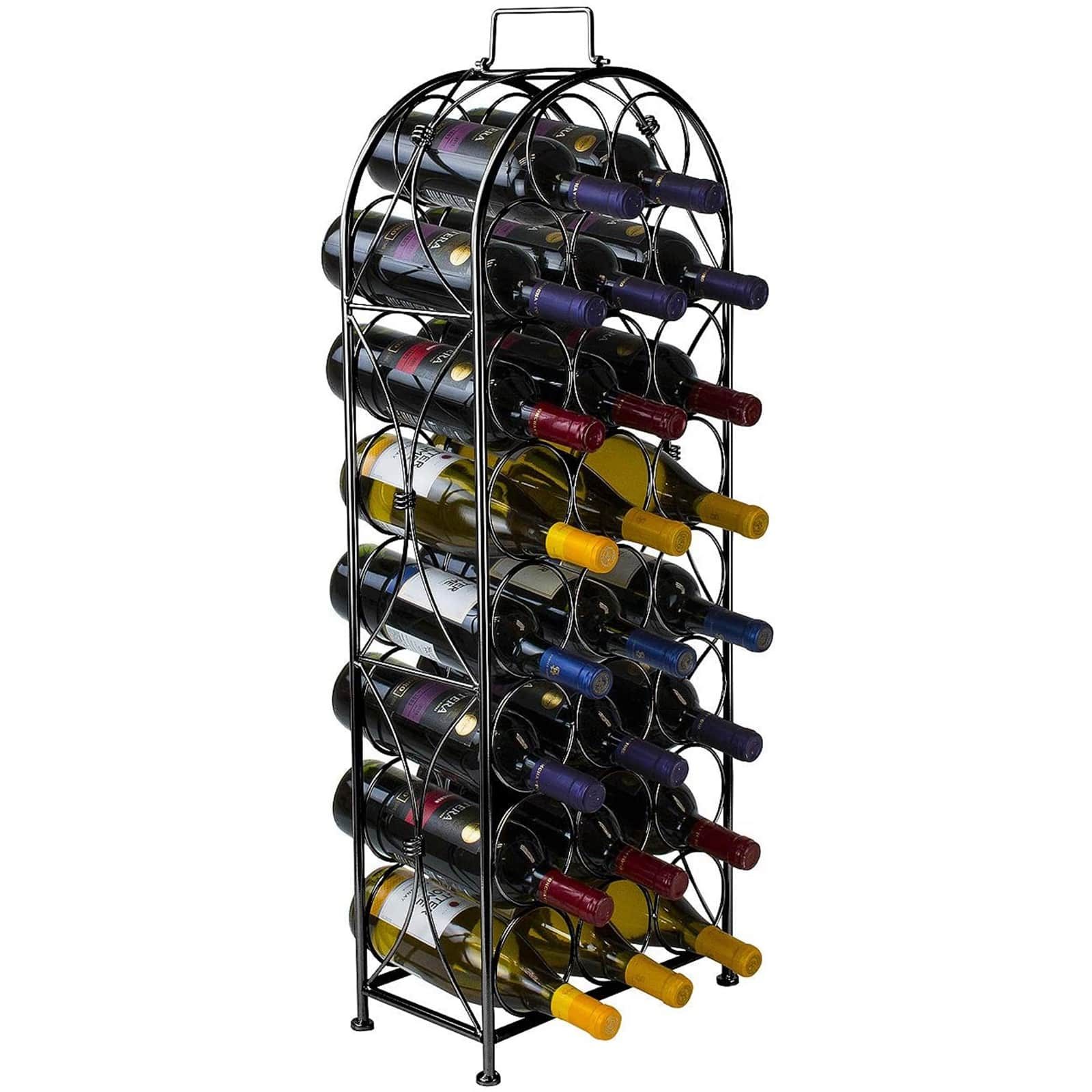 Sorbus 23-Bottle French Chateau-Style Standing Wine Rack