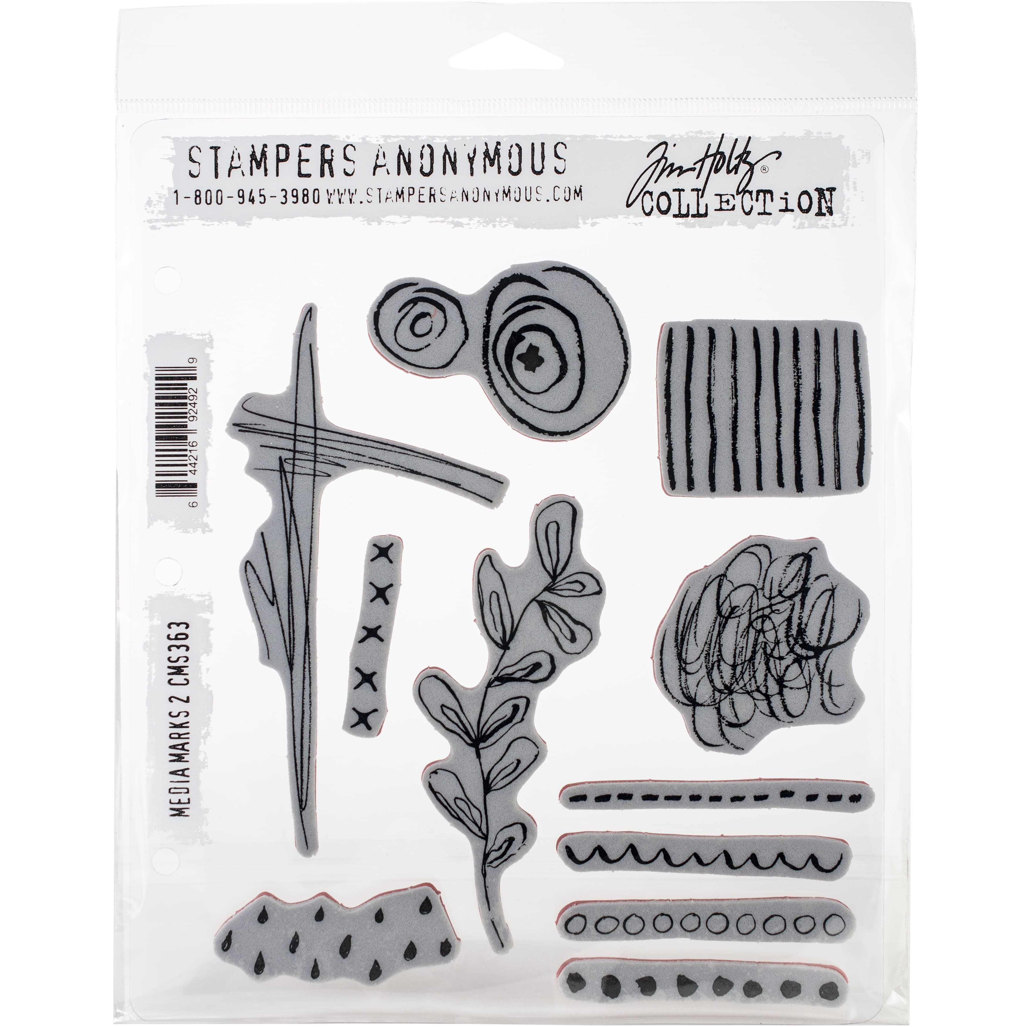 Tim Holtz Stampers Anonymous Media Marks 2