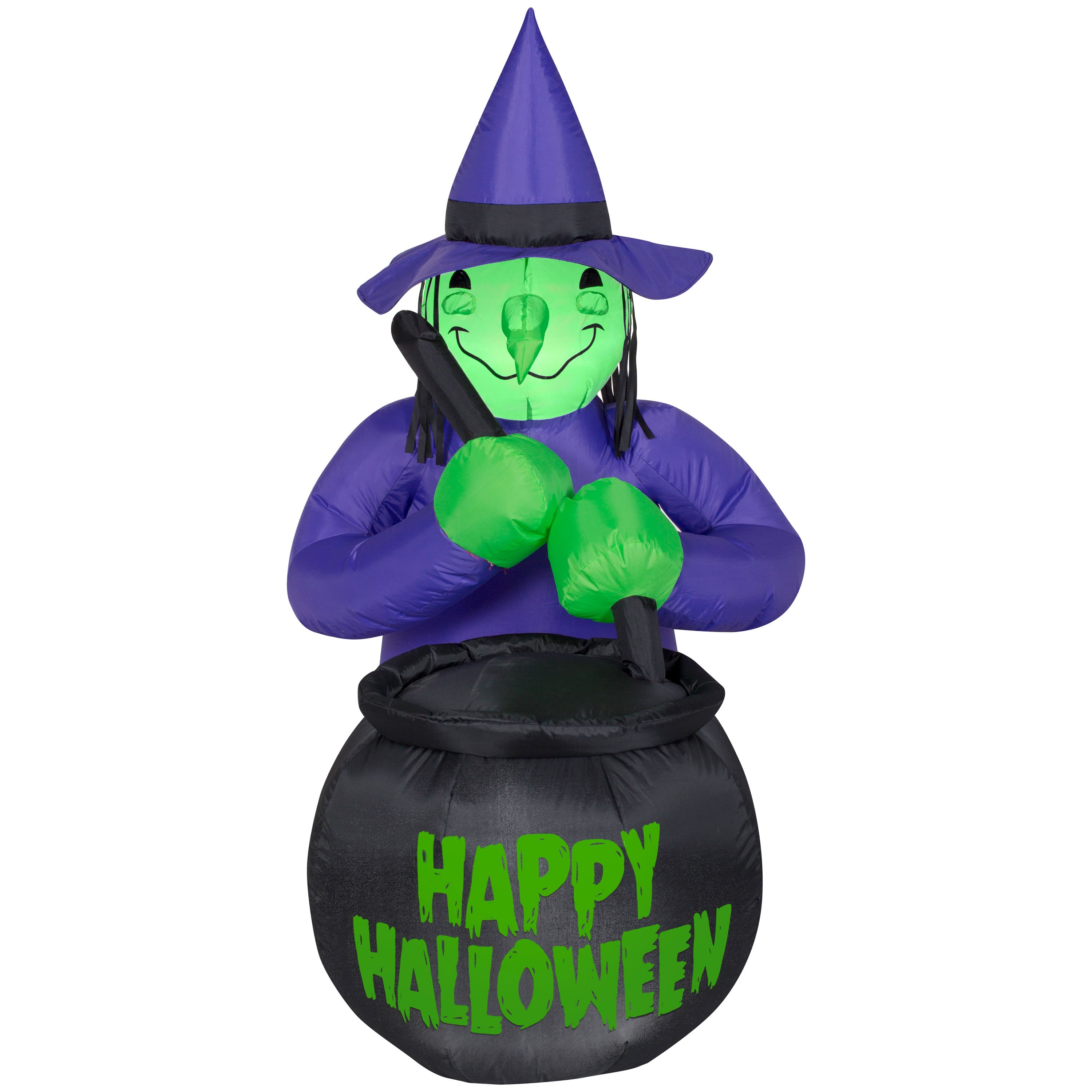 4ft. Airblown® Inflatable Halloween Witch With Cauldron | Michaels