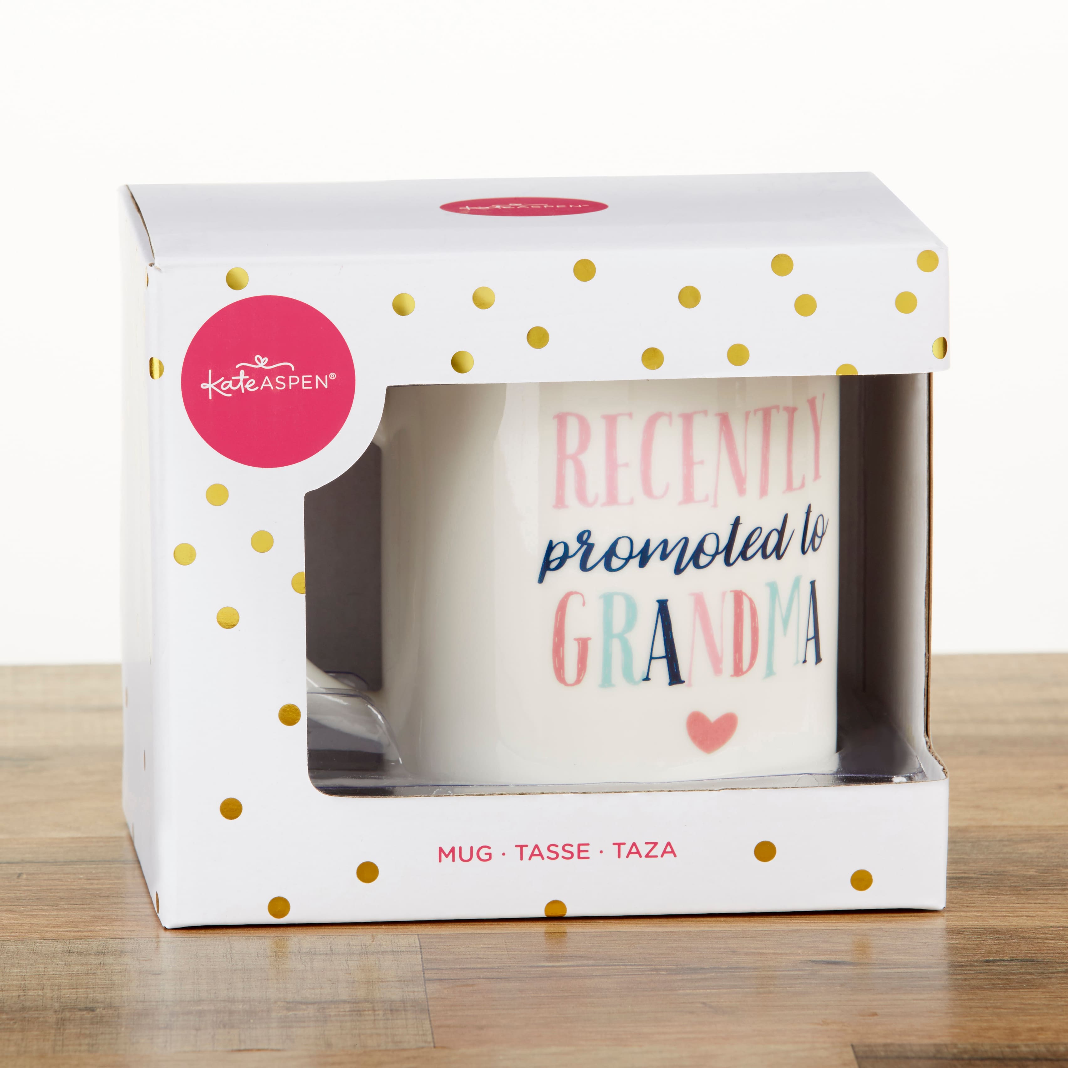 Kate Aspen&#xAE; Promoted To Grandma 16 oz. White Coffee Mug