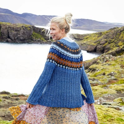 Lion Brand® Jeans® Petrine Knit Cardigan | Projects | Michaels