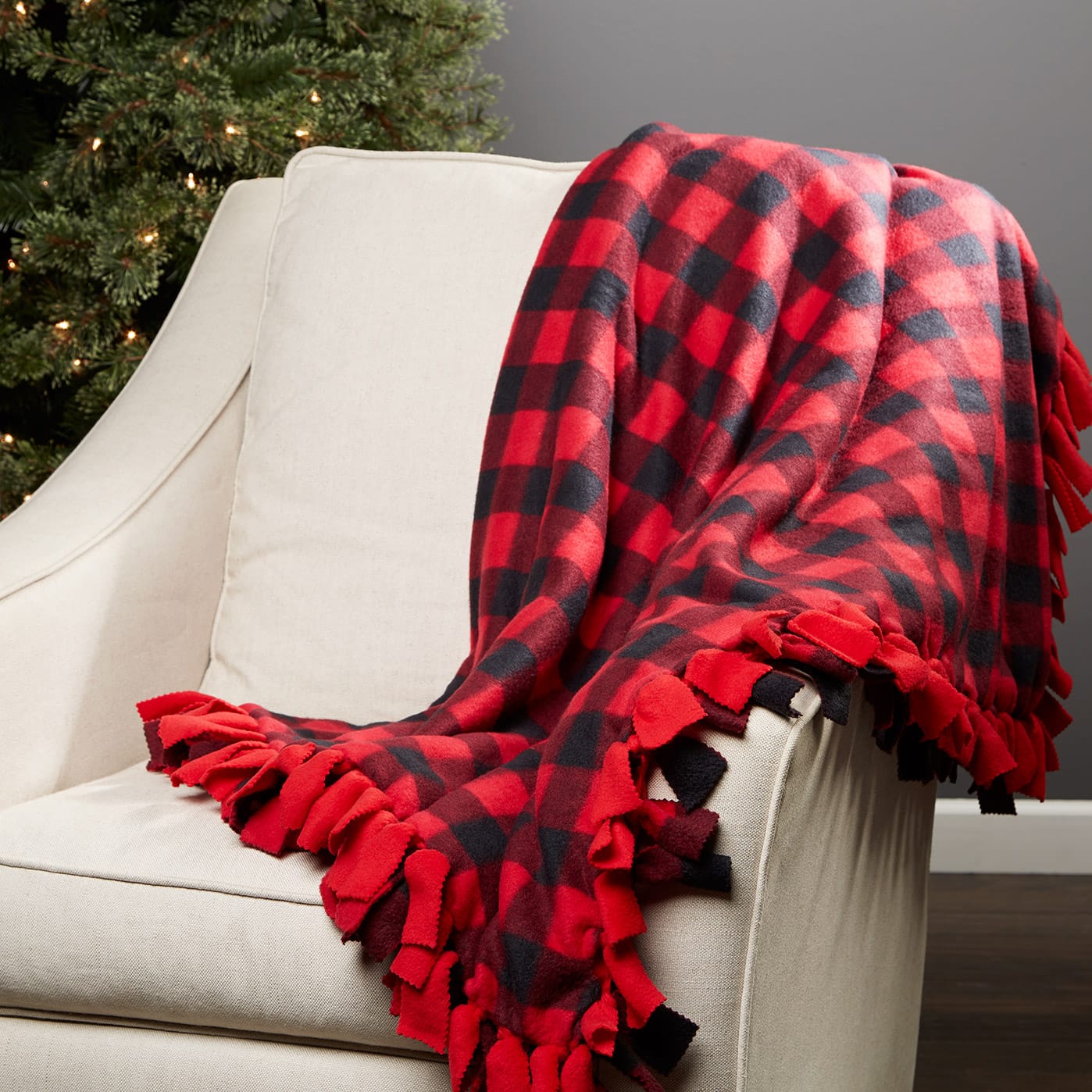 Buffalo Plaid Fringed Throw | Schoolhouse Electric