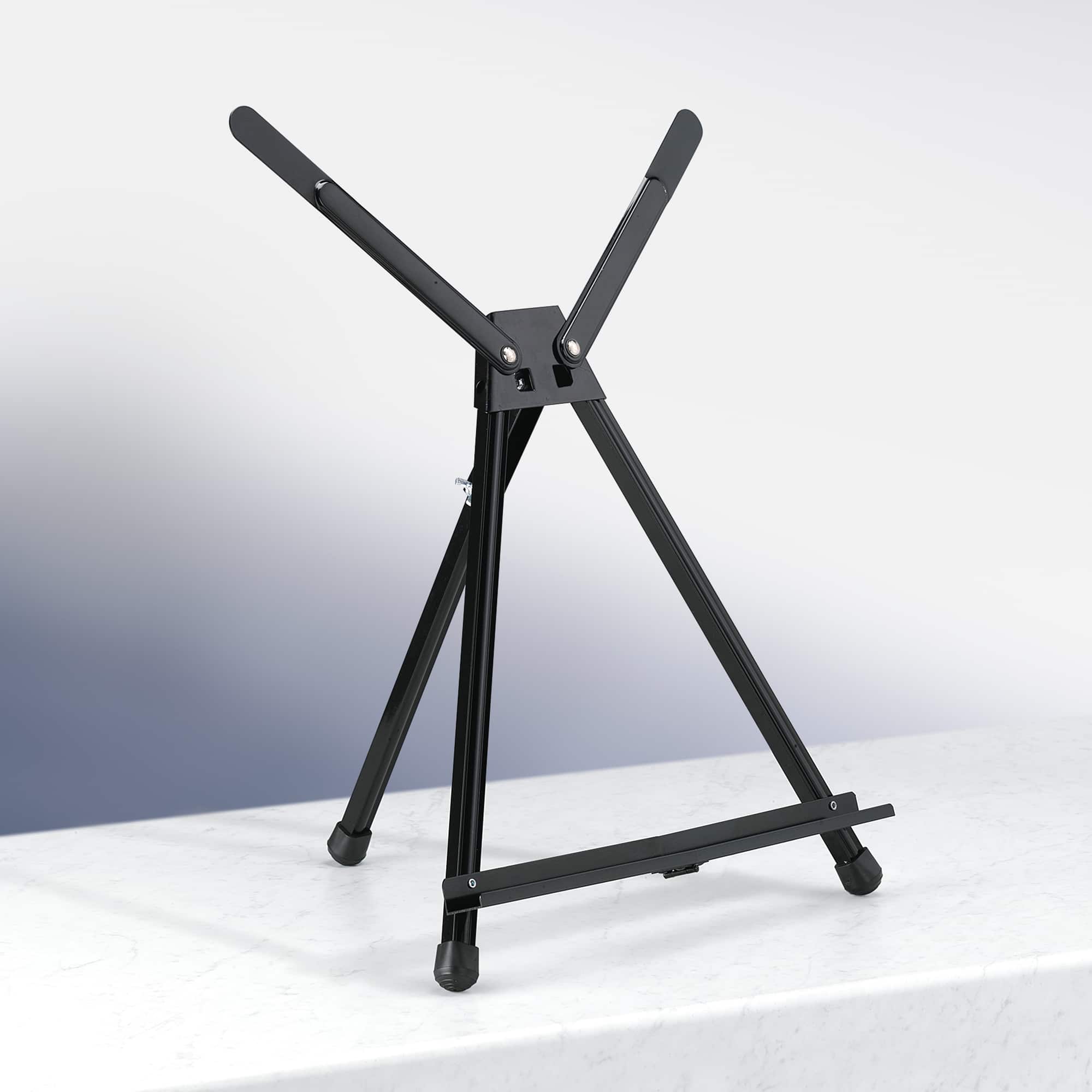 Tabletop Easel Stand for Display, 14in Table Top Easel Small Tripod , Black