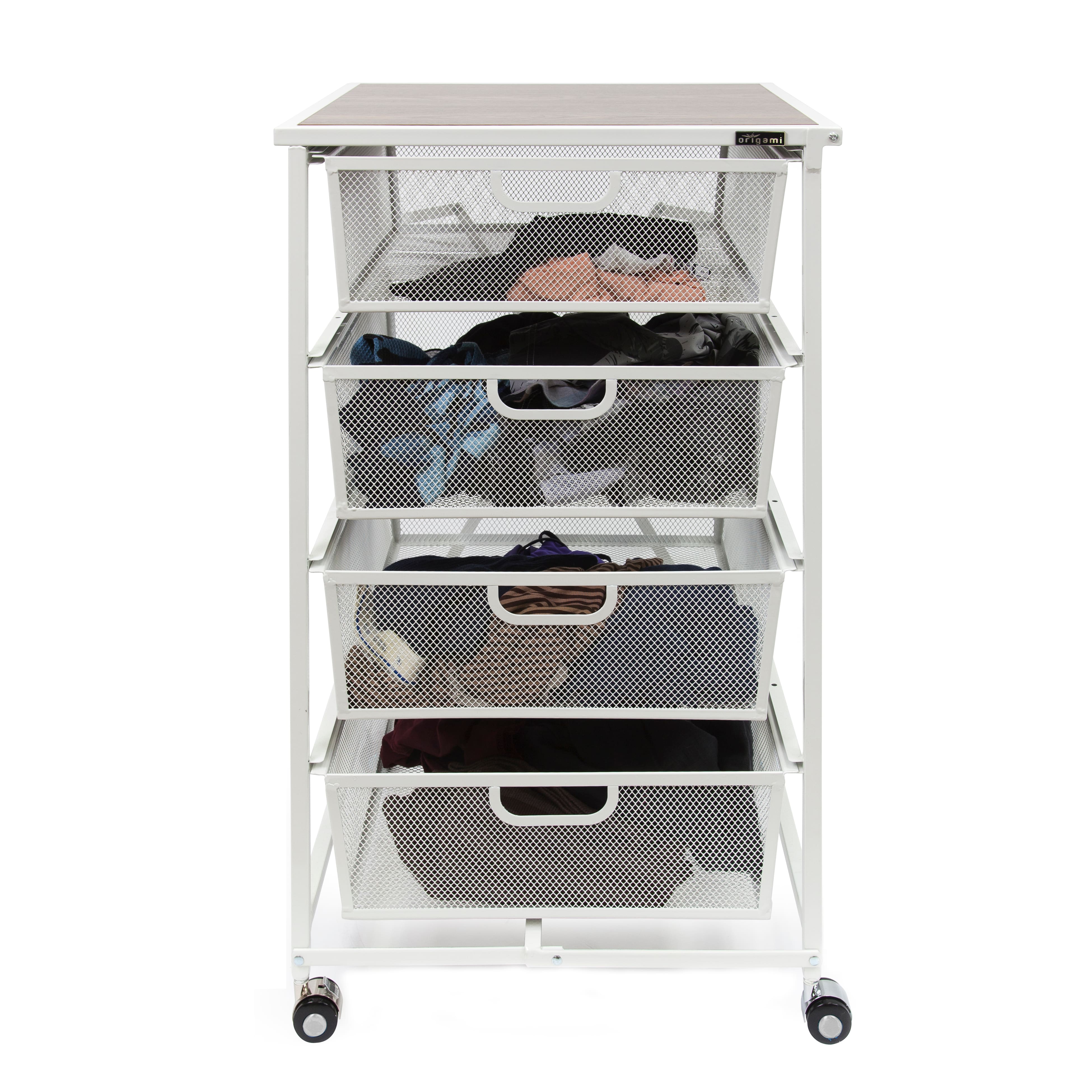 Origami 4 Drawer Storage Cart