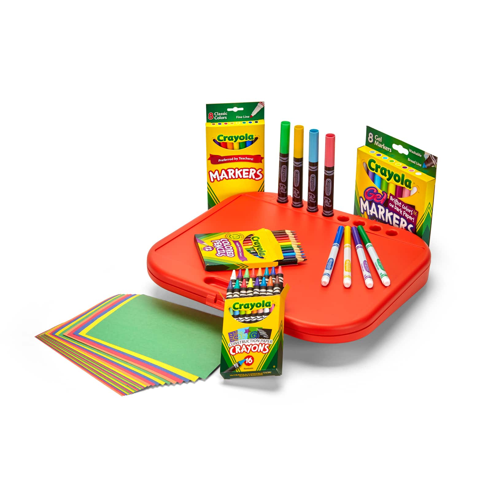 Crayons Crayola Create N Carry 75piece Art Kit Art Gift For Kids 5