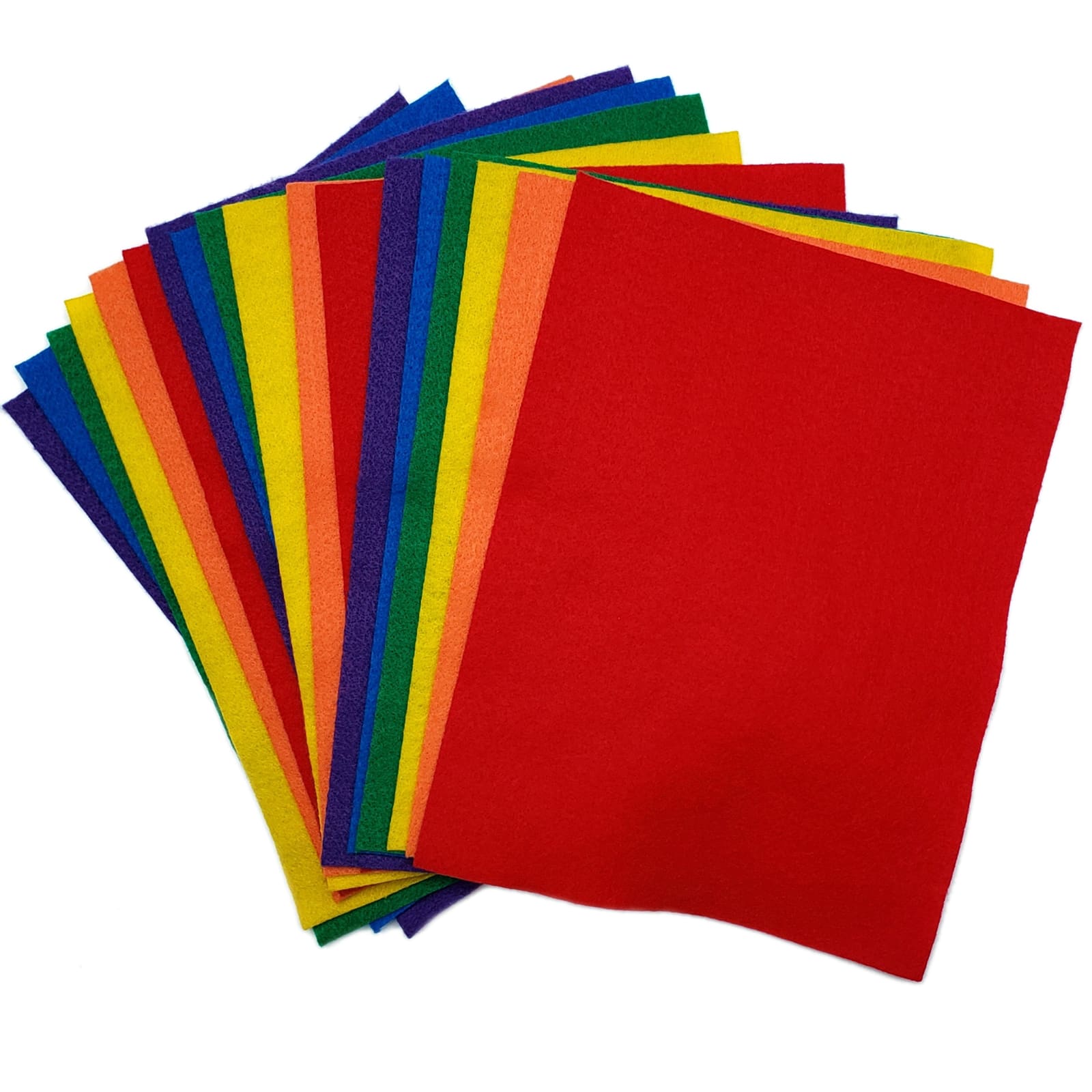 6" Squares Craft Felt Fabric Material Assorted Colours & Qtys Sold in Packs 