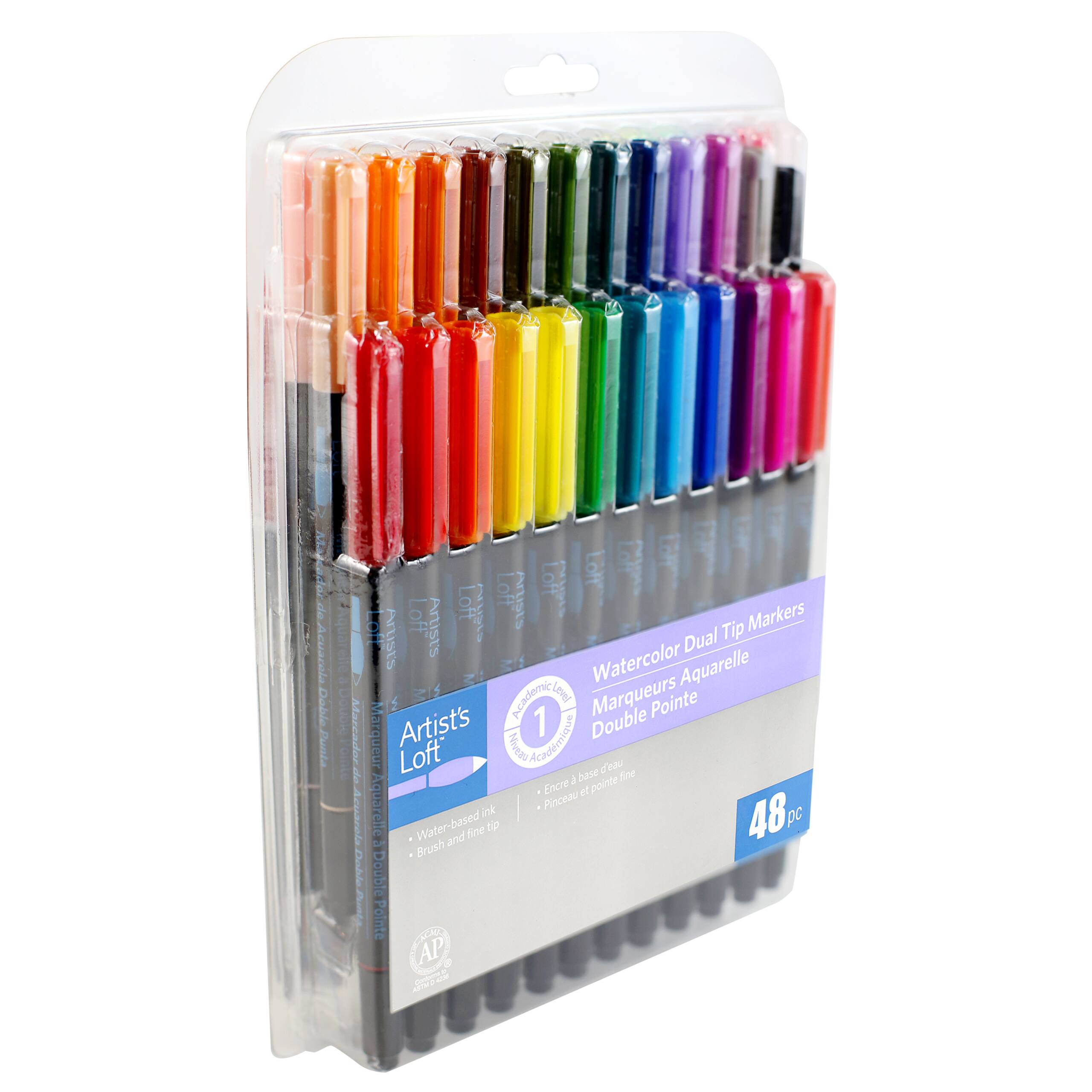 6 Packs: 48 ct. (288 total) Watercolor Dual-Tip Markers by Artist's Loft™
