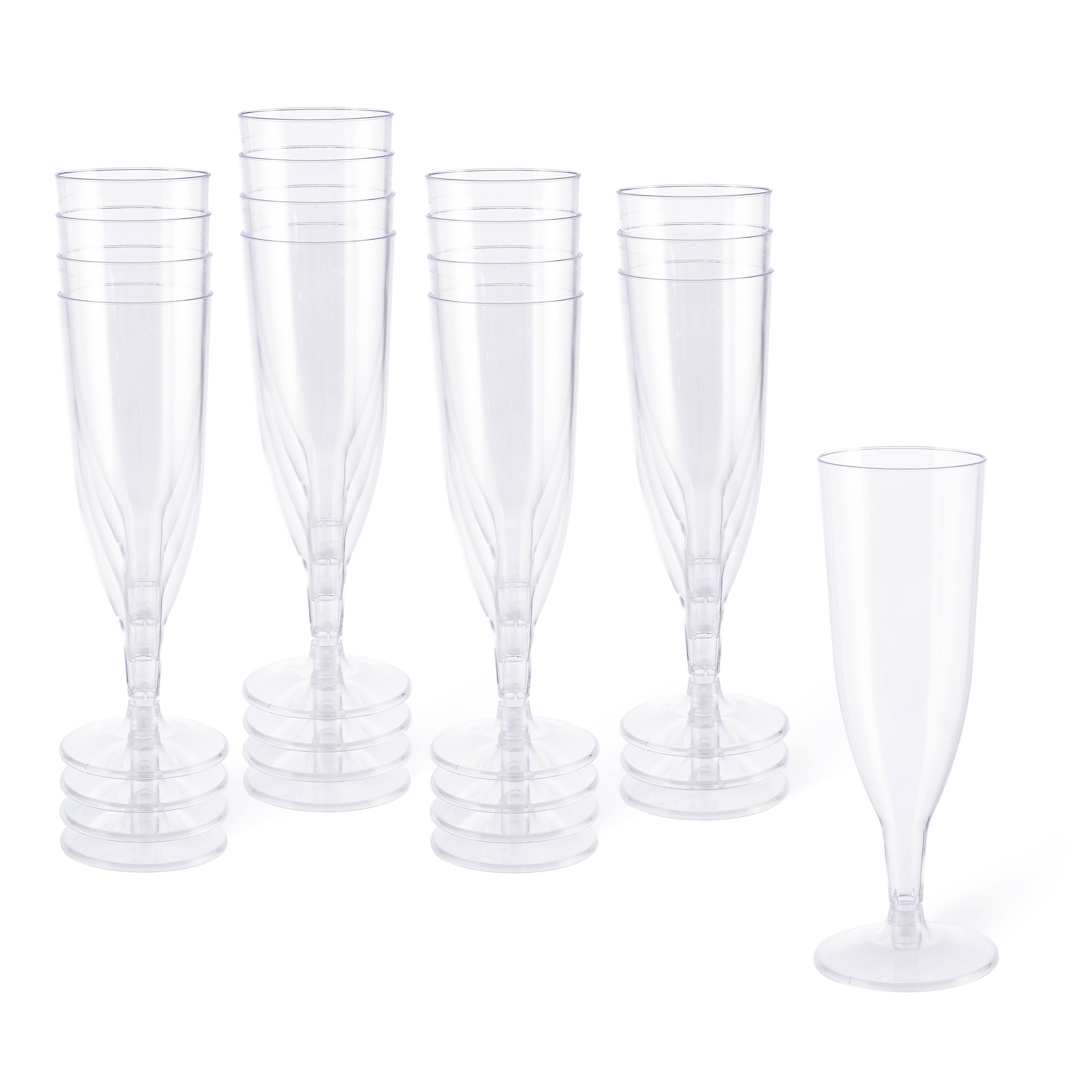 5oz. Plastic Champagne Flutes by Celebrate It™, 16ct. 