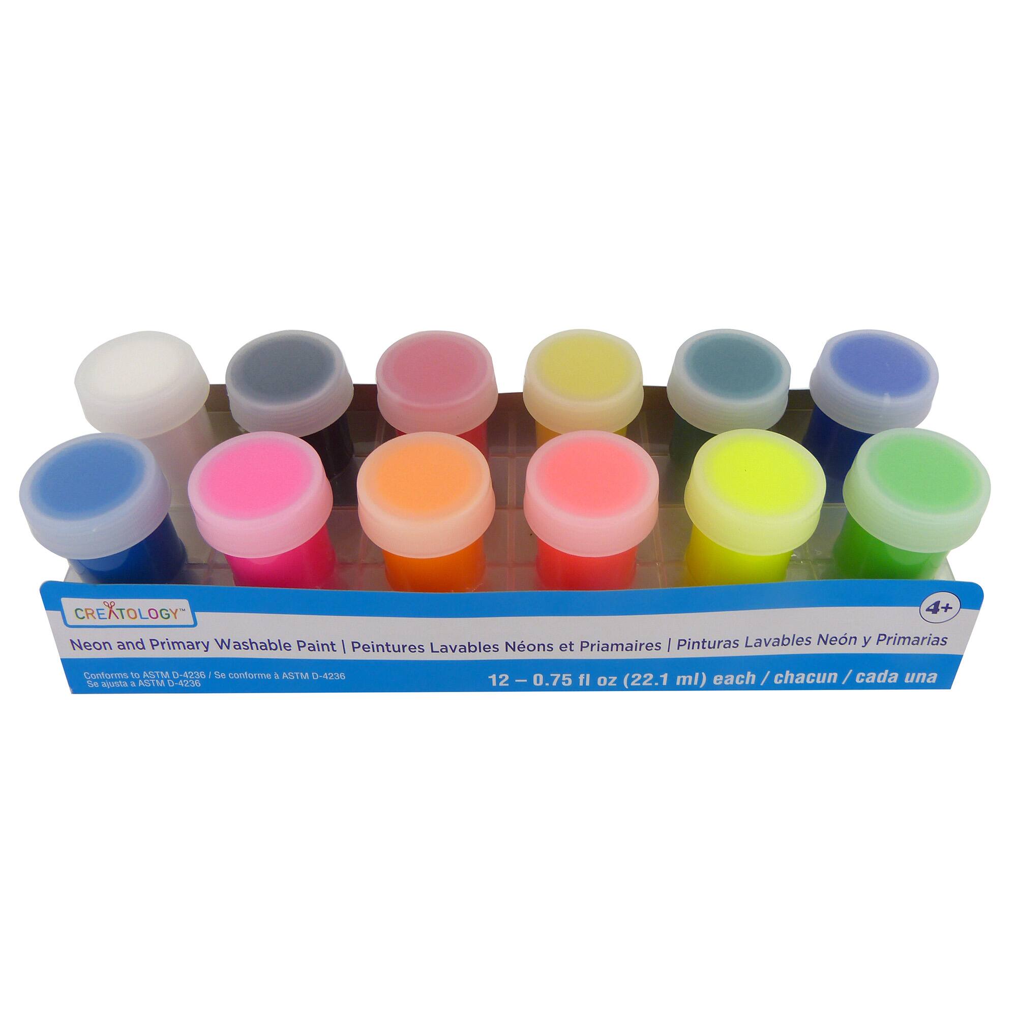 Find Neon Primary Washable Paint Set By Creatology At Michaels