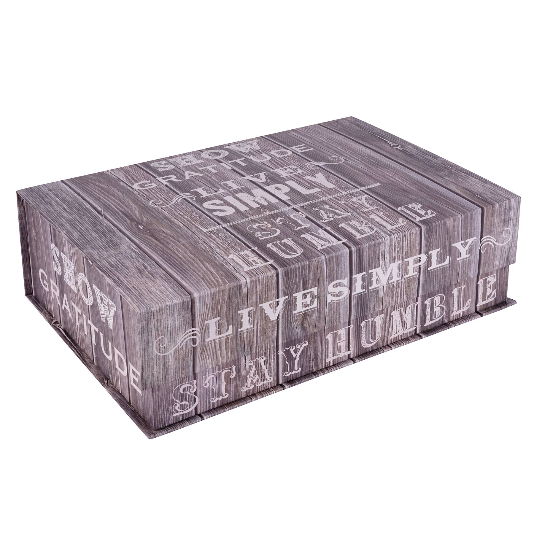 Buy the Large Wooden Tab Box By Ashland® at Michaels