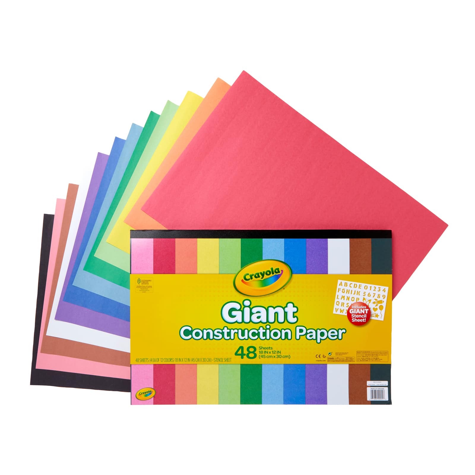 Crayola&#xAE; Giant Construction Papers with Stencil