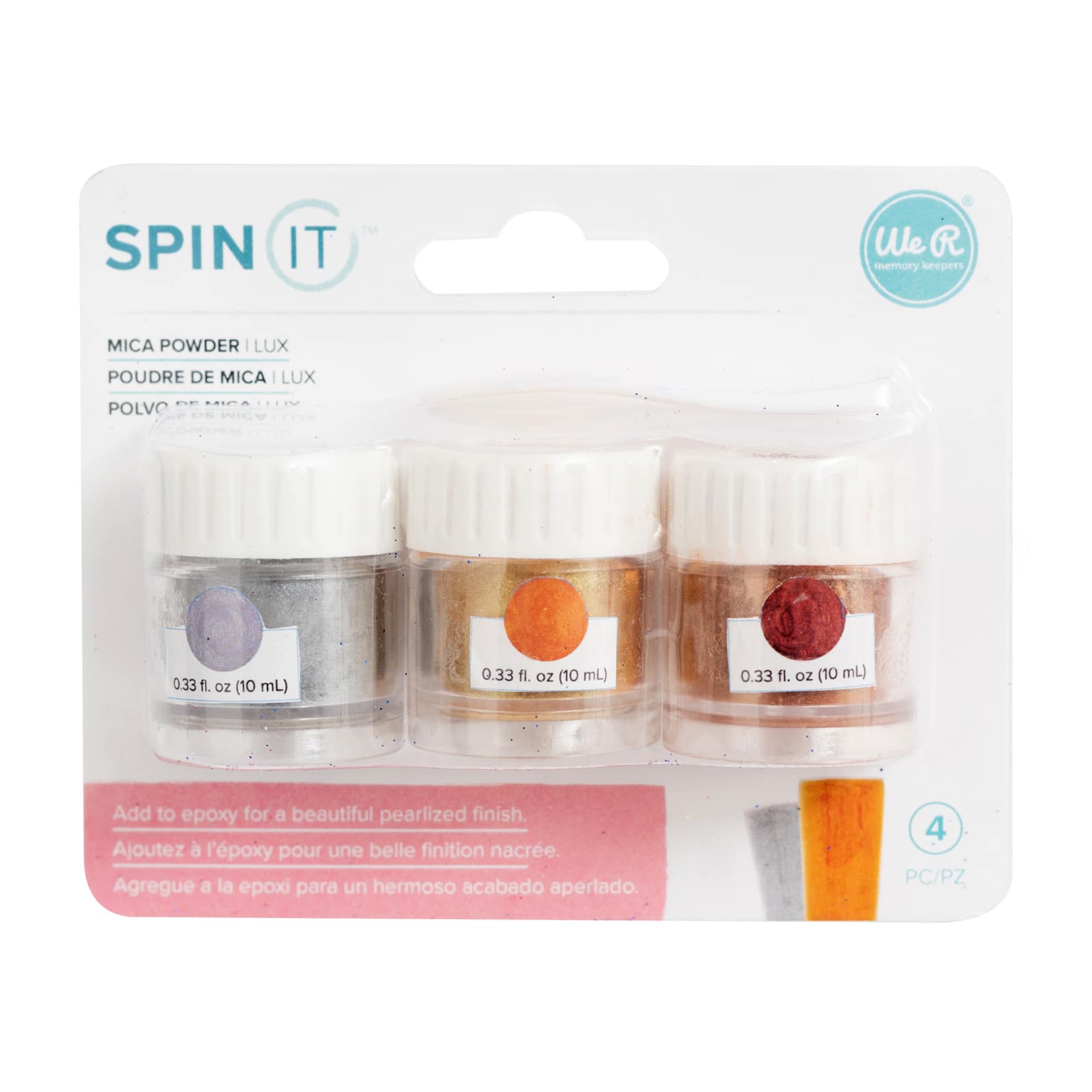 12 Packs: 3 ct. (36 total) We R Memory Keepers&#xAE; Spin It&#x2122; Mica Powder, Lux