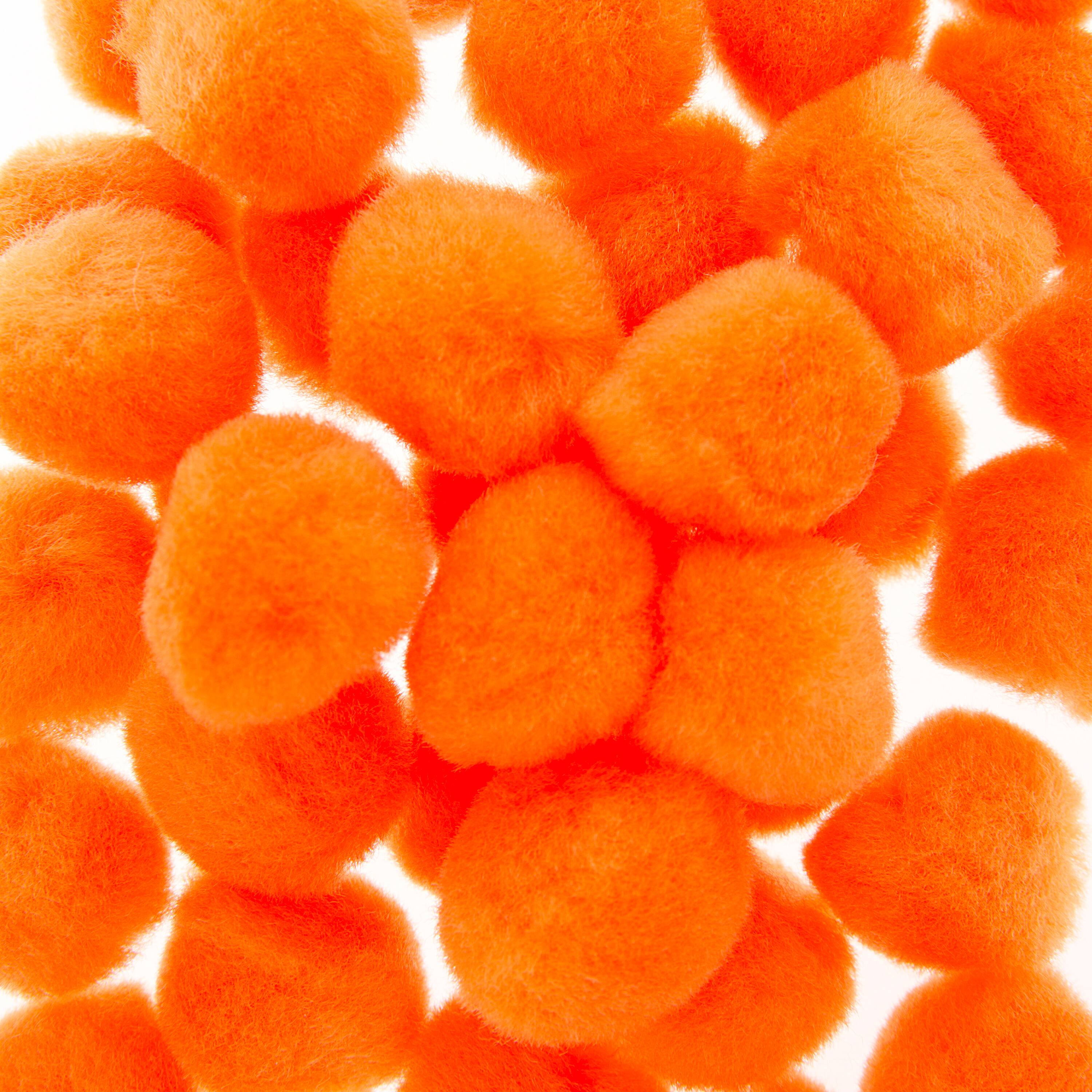 12 Packs: 80 ct. (960 total) 1&#x22; Orange Pom Poms by Creatology&#x2122;