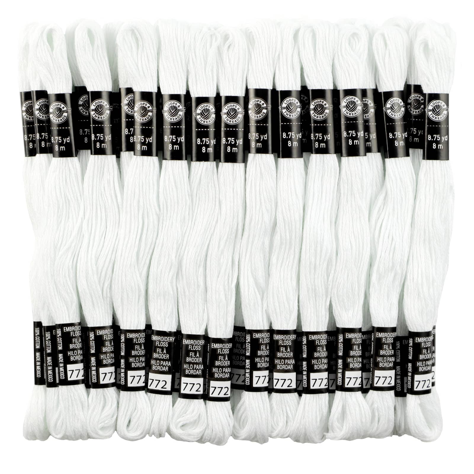 Shop for the White Embroidery Floss Pack by Loops & Threads®, 36ct. at  Michaels