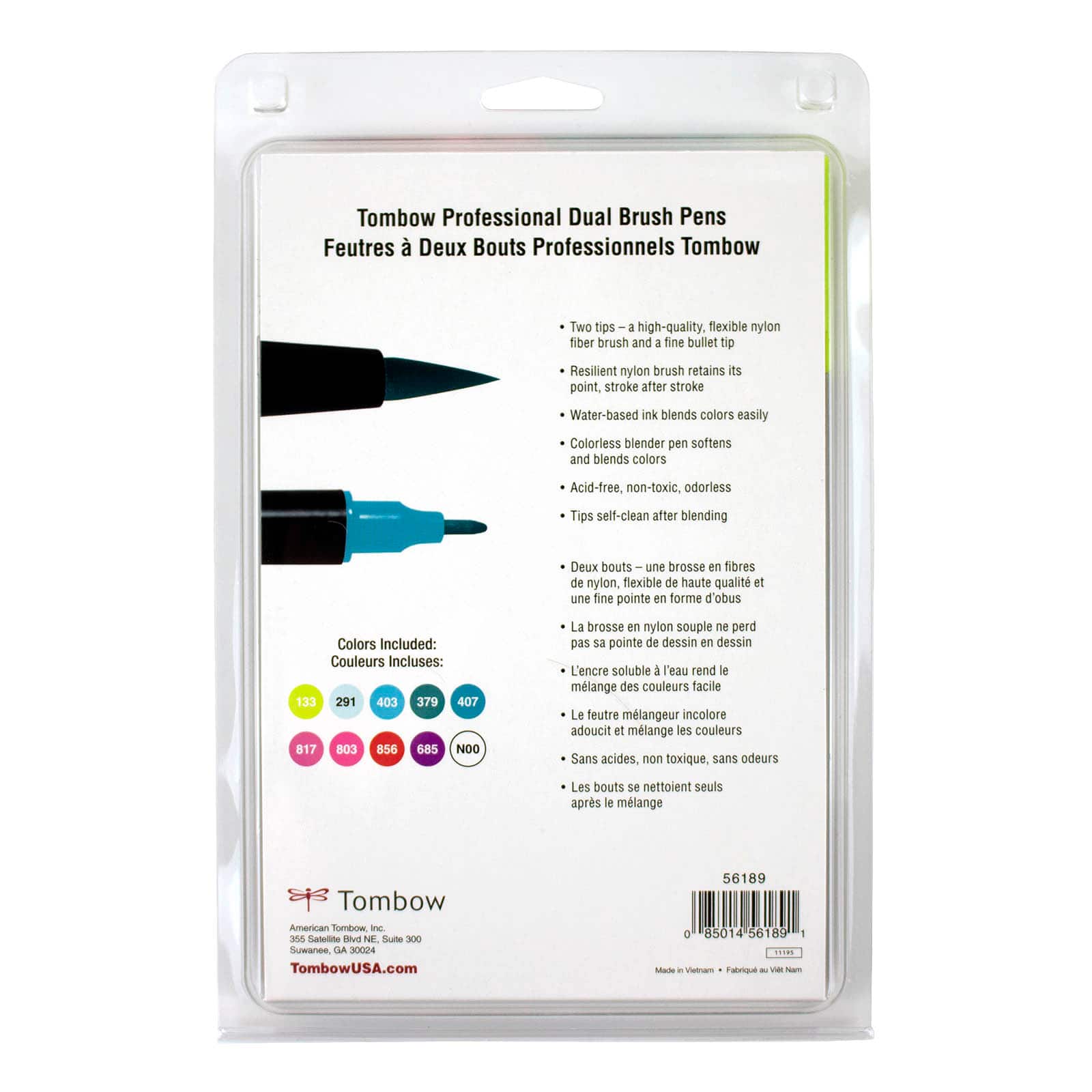 Tombow Dual Brush Pen Set, Tropical