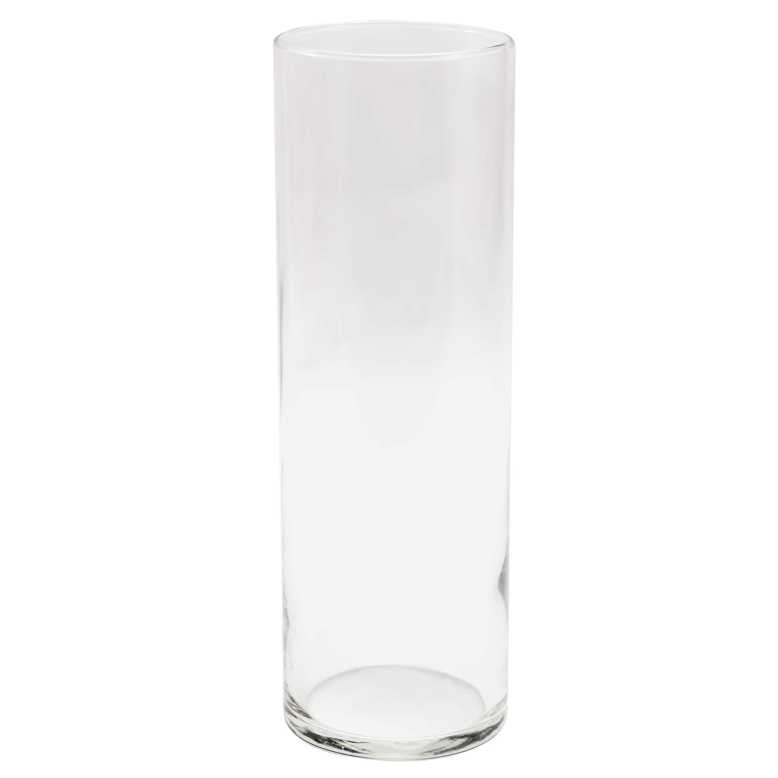 8 Pack: 10.5&#x22; Cylinder Glass Vase by Ashland&#xAE;
