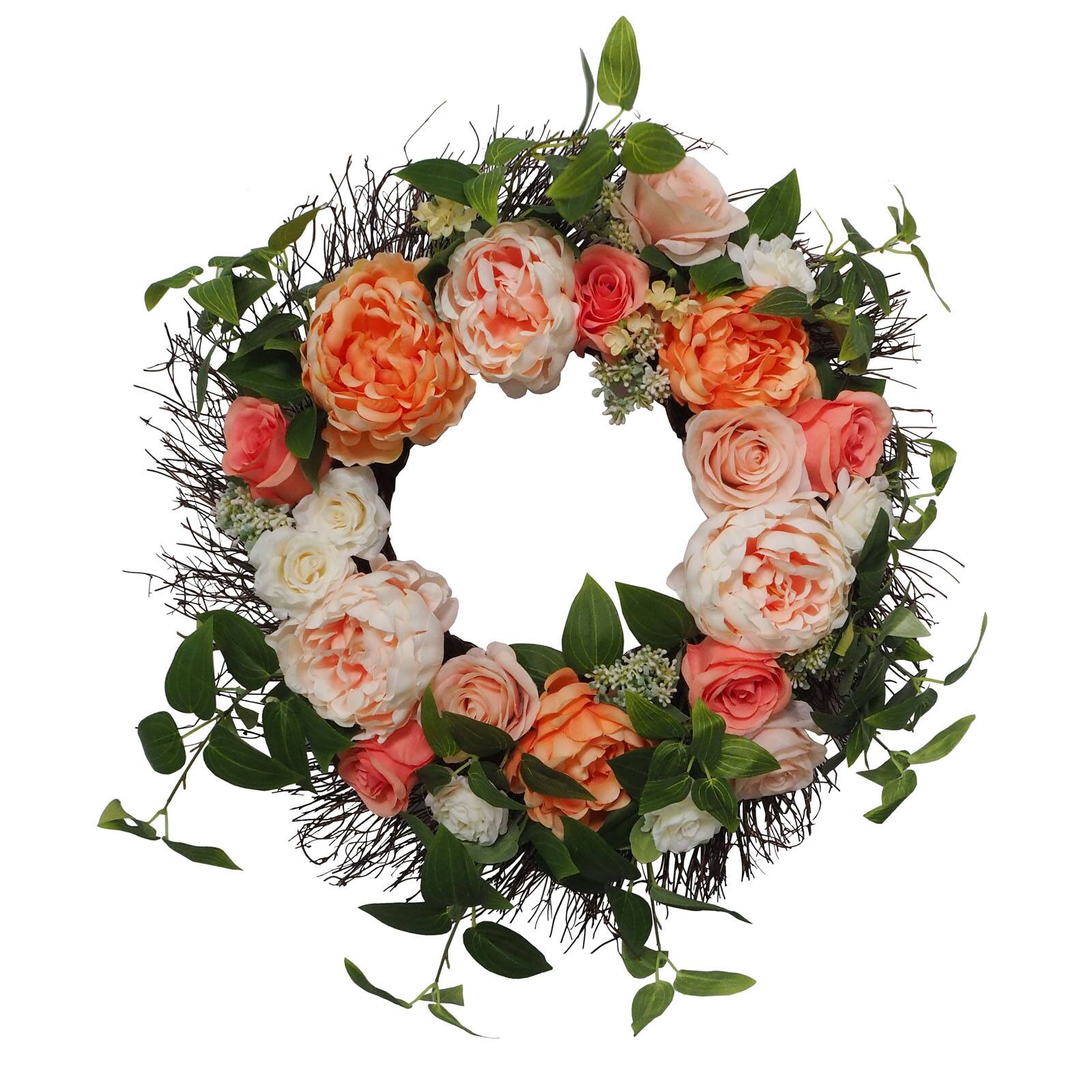 购买23英寸珊瑚牡丹和玫瑰花环阿什兰 在迈克尔斯 Betway官网