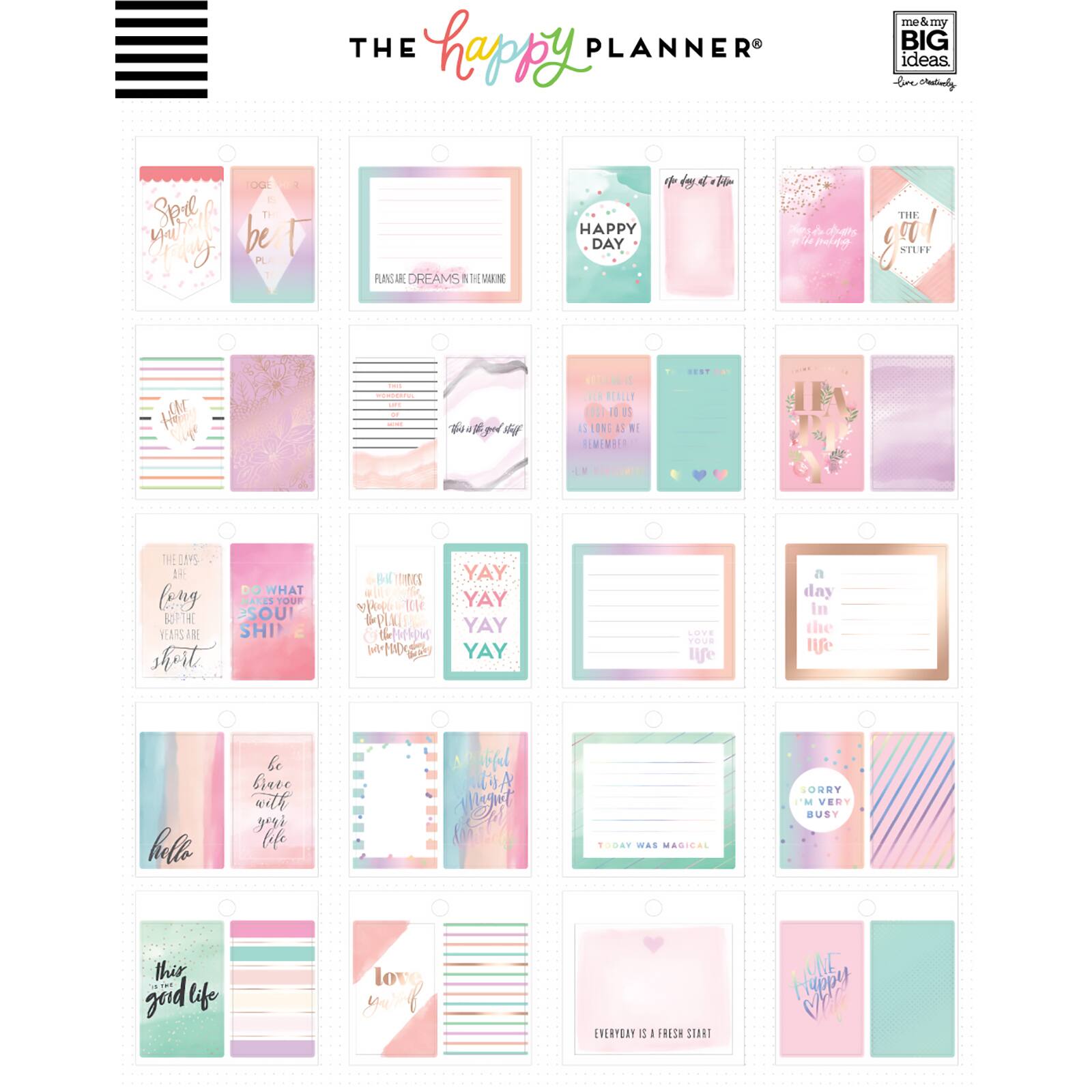 planner happy michaels create planners sticker pastels tiny pad lovely