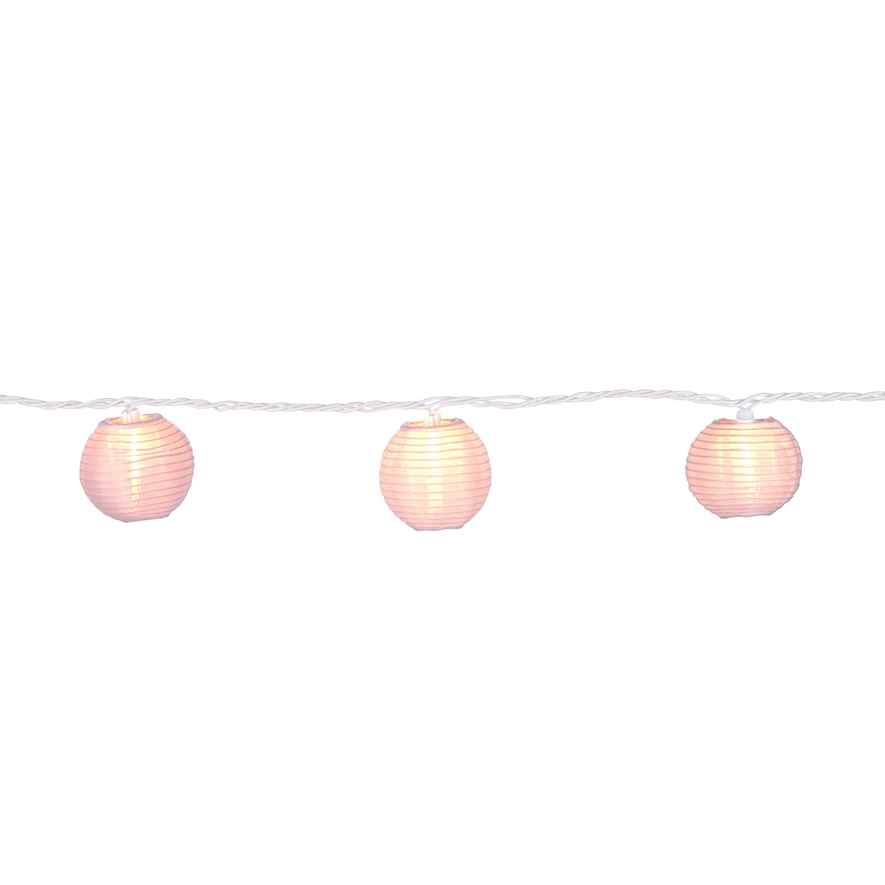 8 Pack: 10ct. White Fabric Lantern String Lights by Ashland®