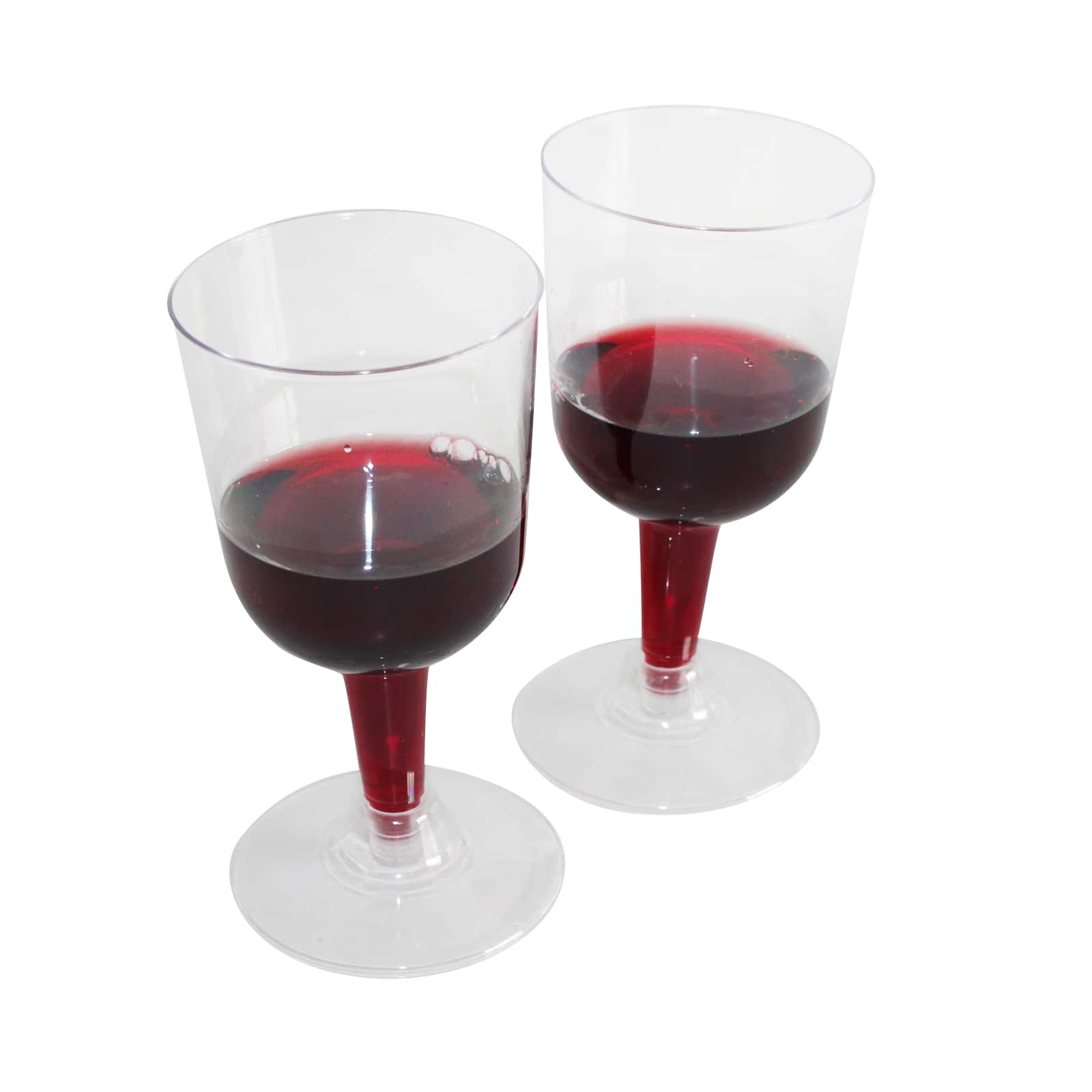 Plastic Wine Glasses Blue Clear Acrylic Wine Glasses or Water Goblets 15 oz Pk 4
