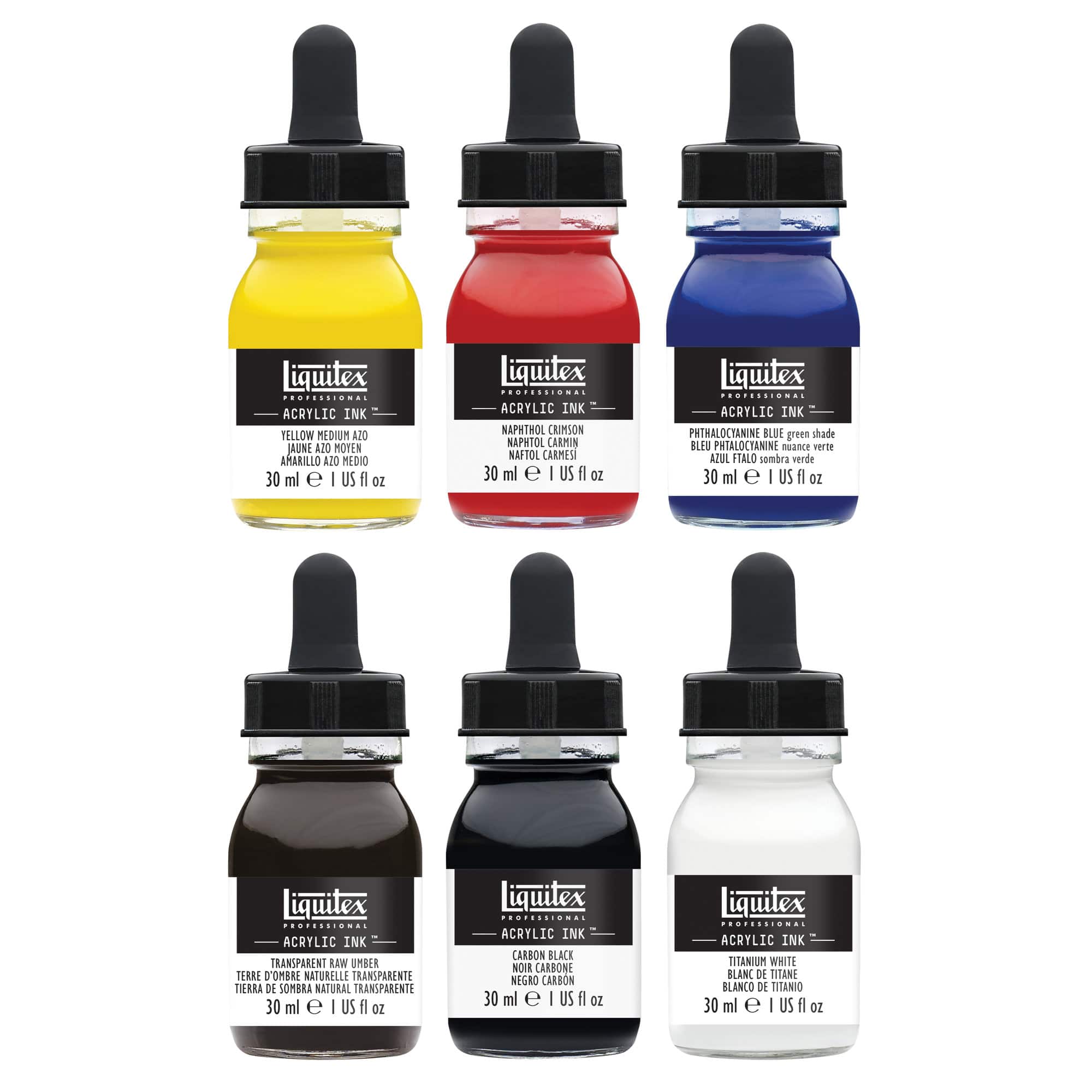8 Packs: 6 ct. (48 total) Liquitex&#xAE; Professional Acrylic&#x2122; Essential Inks