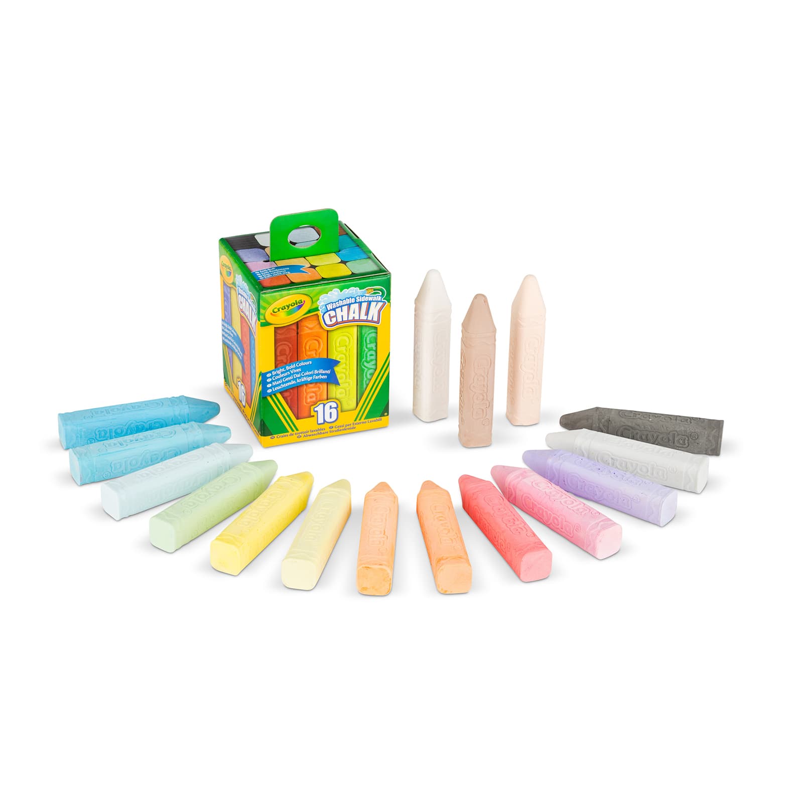 12 Packs: 16 ct. (192 total) Crayola® Washable Sidewalk Chalk