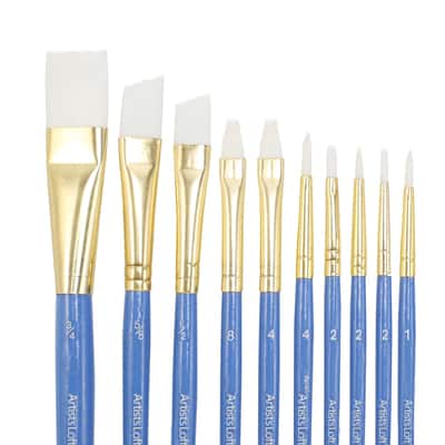 Artist's Loft™ Fundamentals™ White Synthetic Brushes