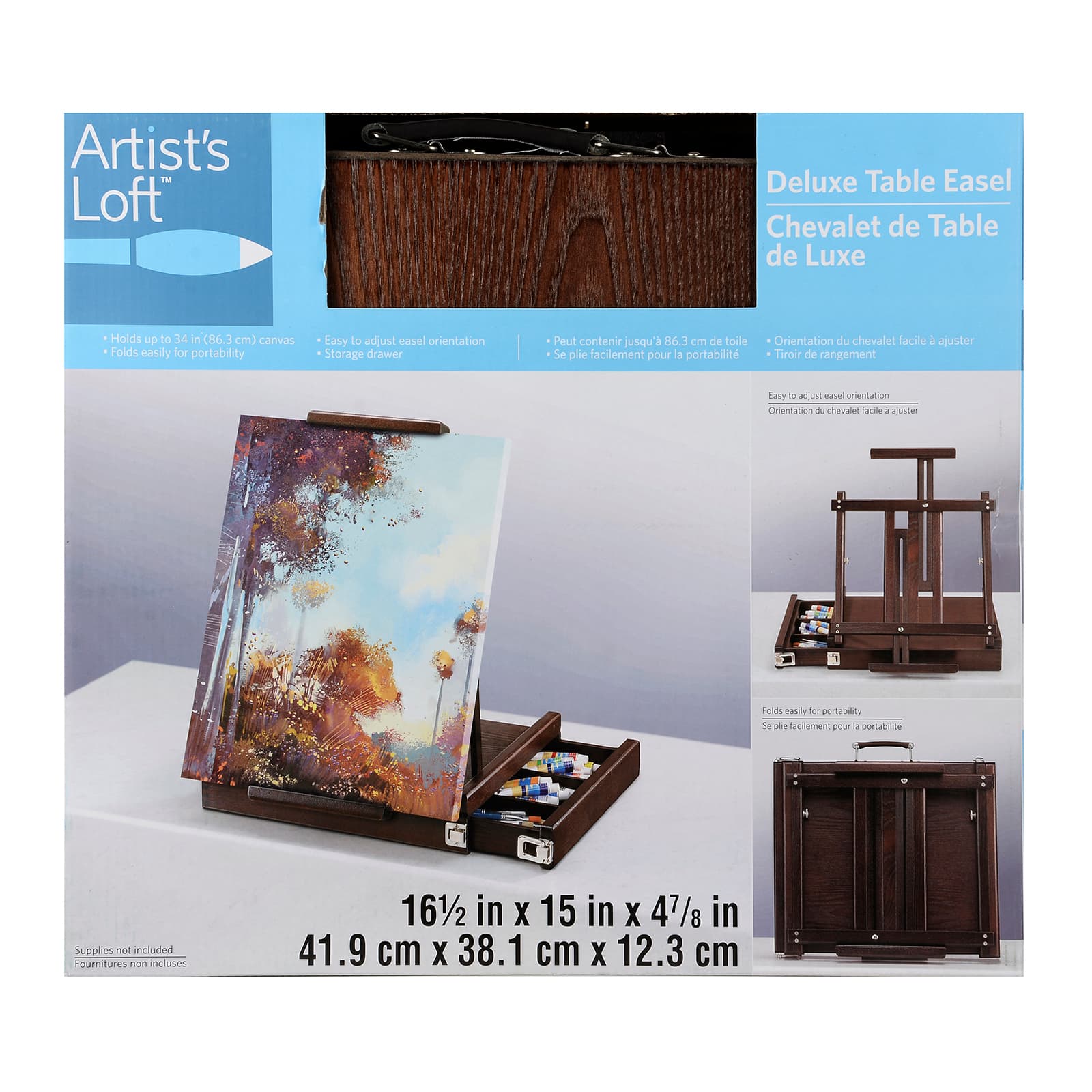 Vintage Brown Display Easel By Artist's Loft®