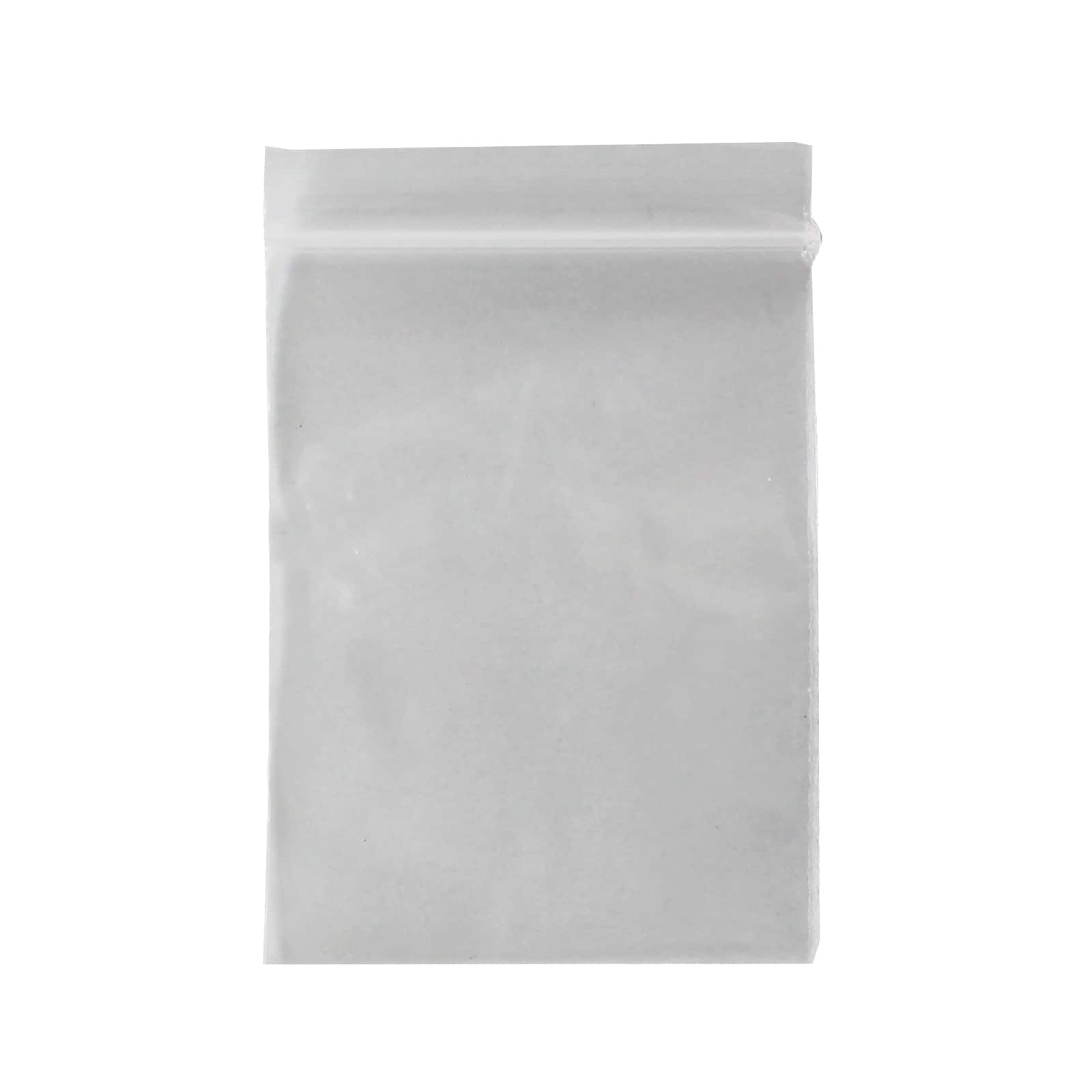8 Packs: 150 ct. (1,200 total) 1.5" x 2" Resealable Zip Bags by Bead Landing™