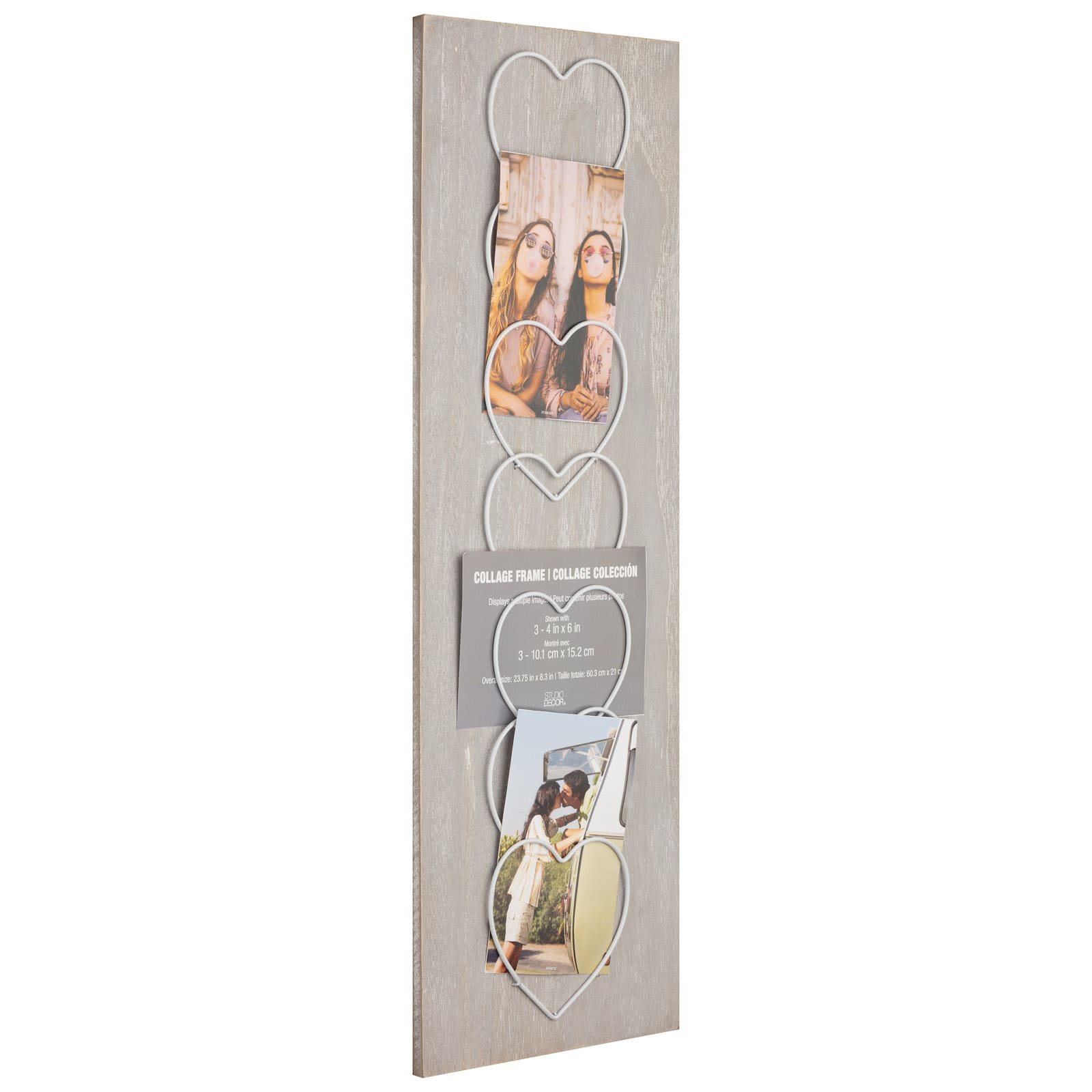 6 Pack: 7 Opening Gray Wire Heart Collage Frame by Studio Décor®