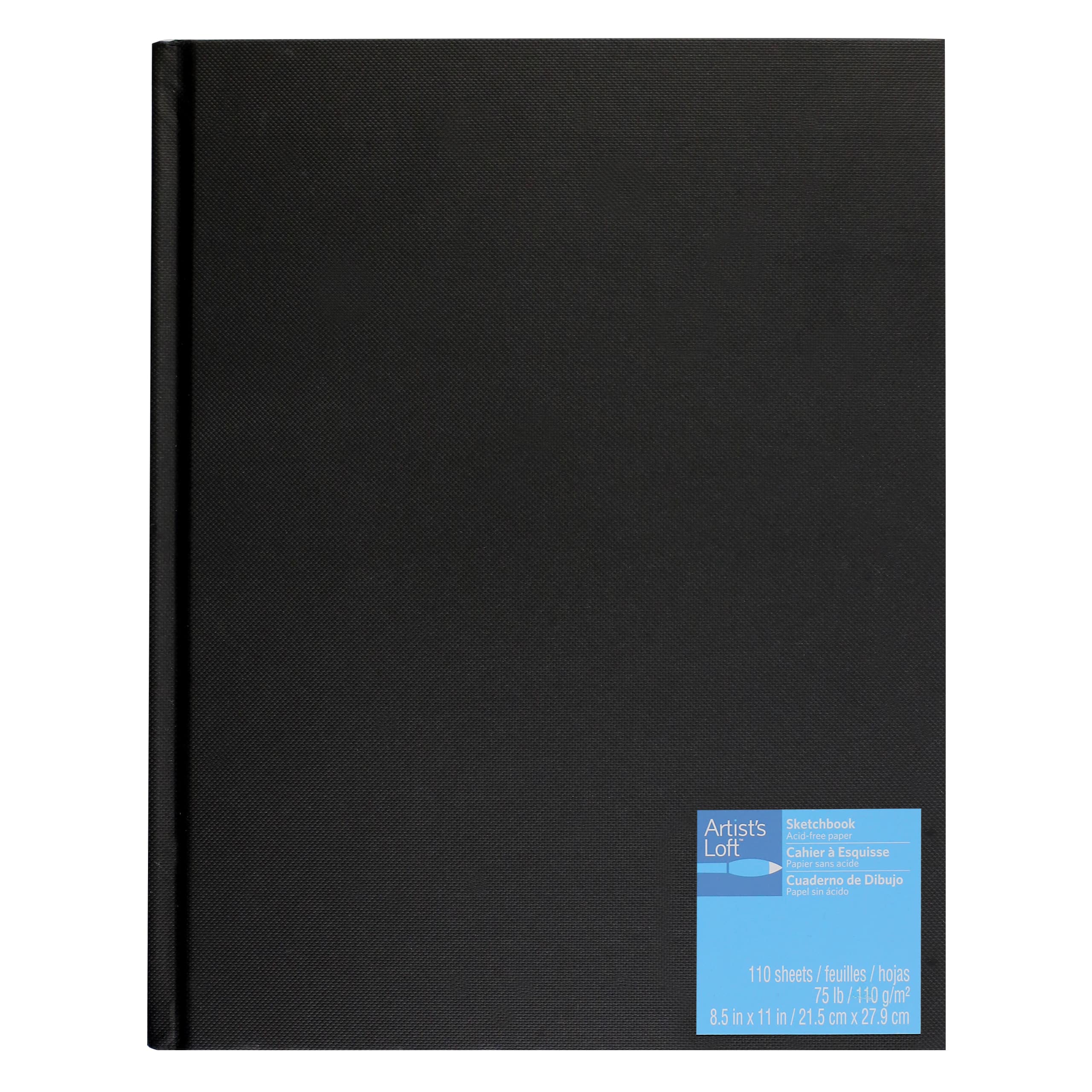 12 Pack: Gray Hardcover Sketchbook by Artist's Loft™, 8.5 x 11