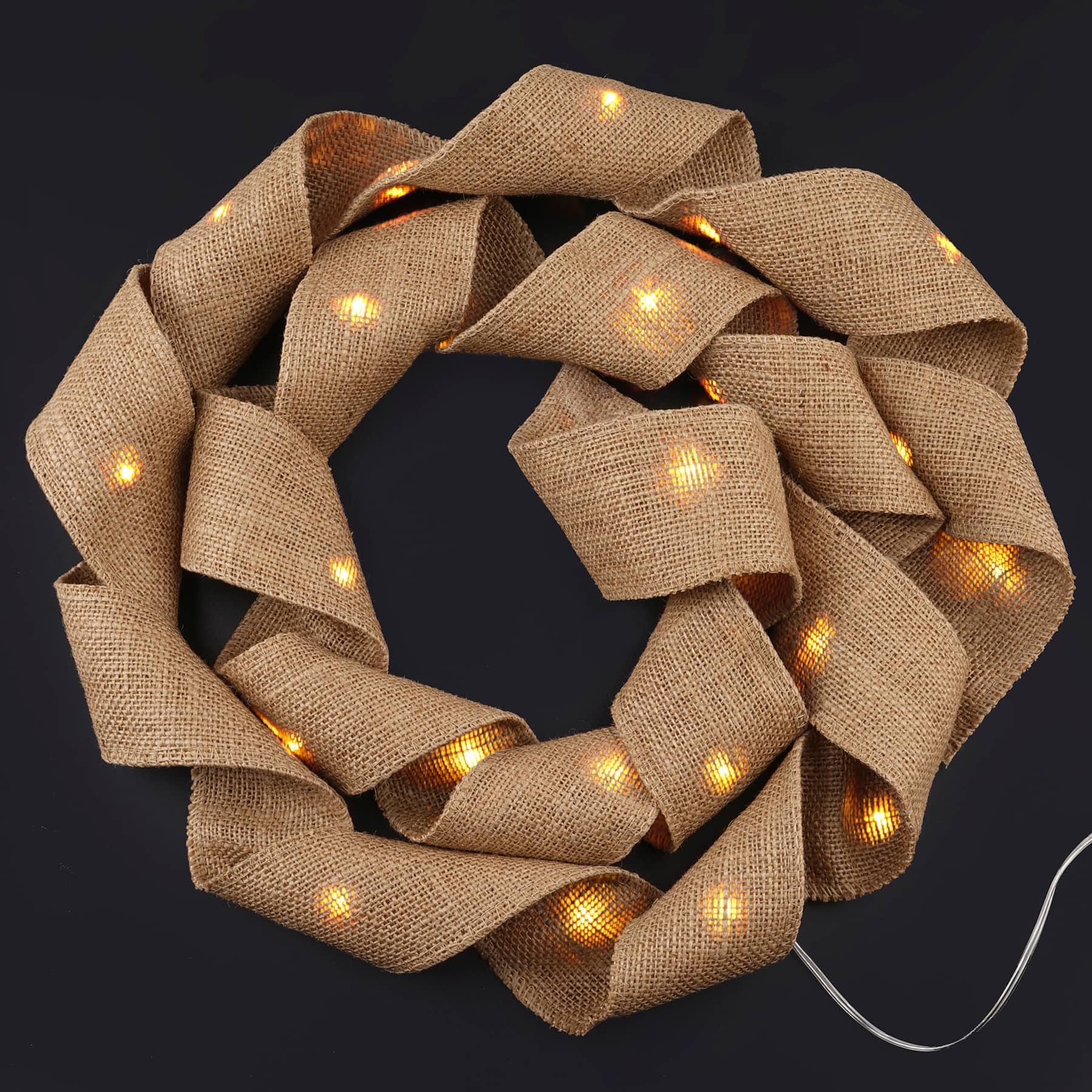 LED Burlap String Lights Creative Collection&#x2122; by Ashland&#x2122;