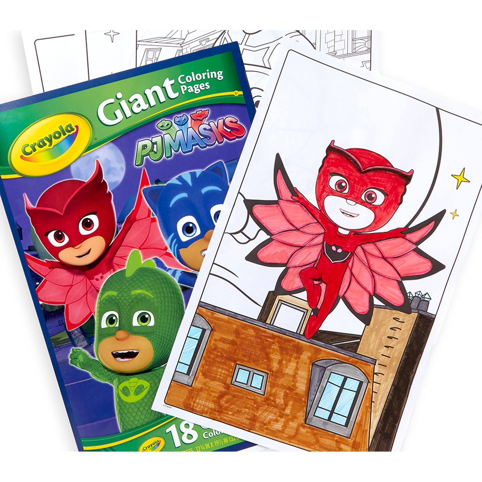 Shop For The Crayola Giant Coloring Pages Pj Masks At Michaels