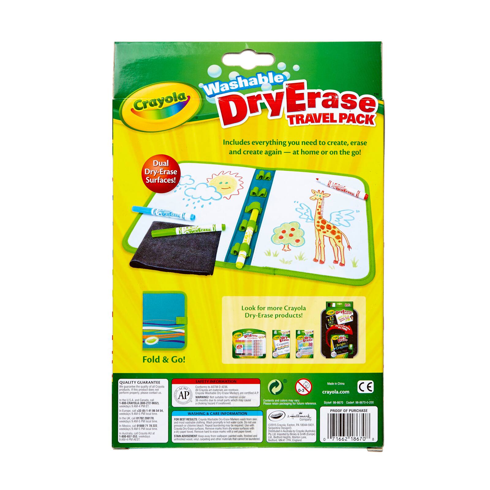 Crayola® Washable Dry Erase Travel Pack Dry Erase Michaels