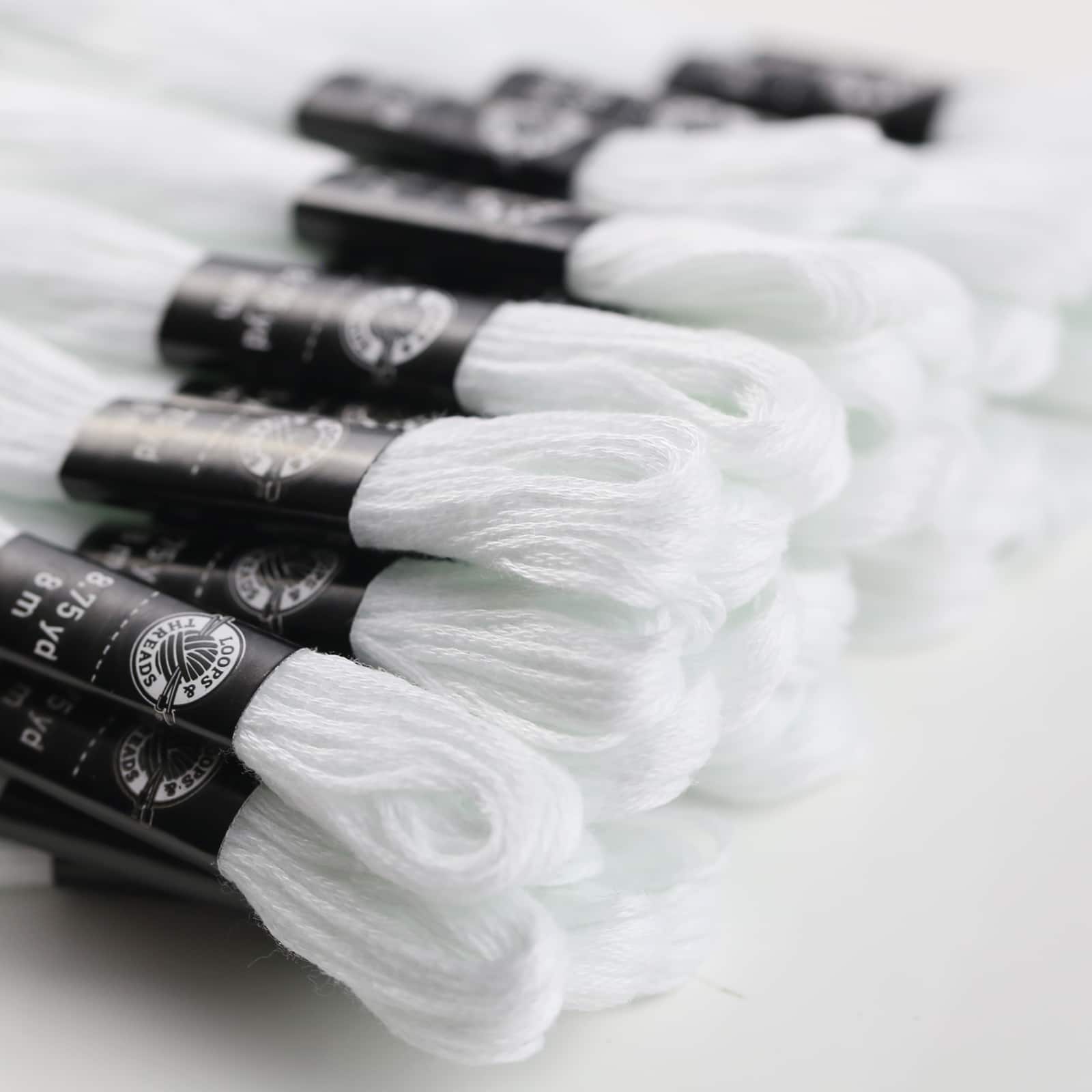 Loops & Threads White Embroidery Floss - 36 ct