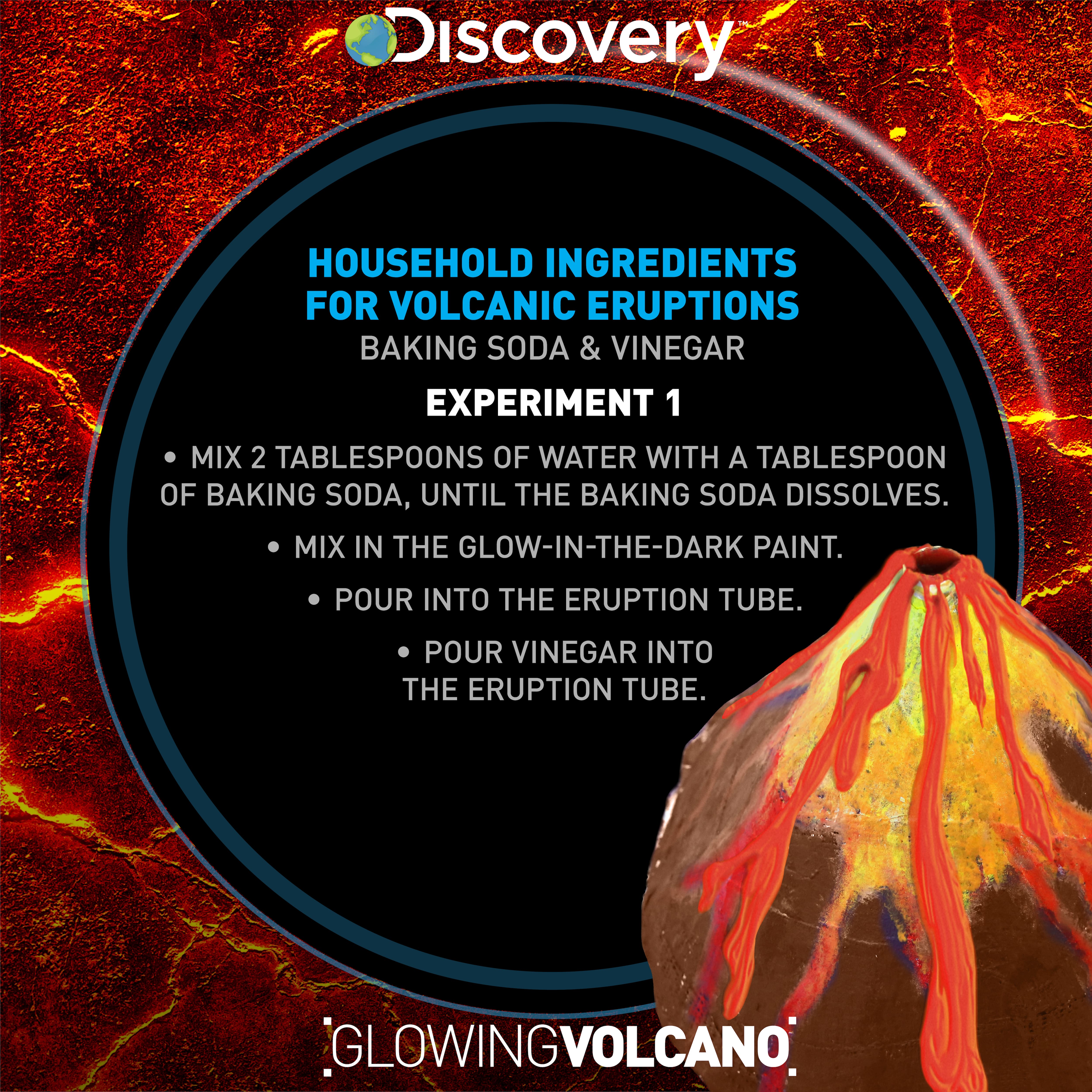 Delivery for sale online Discovery Kids Glowing Volcano by Horizon Group Usa 