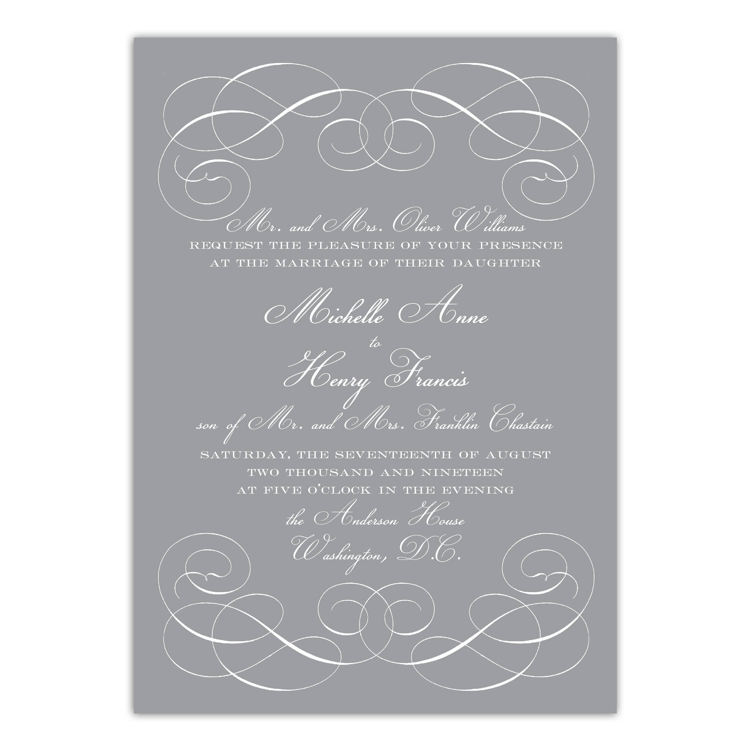 Shop the Martha Stewart Scroll Personalized Wedding