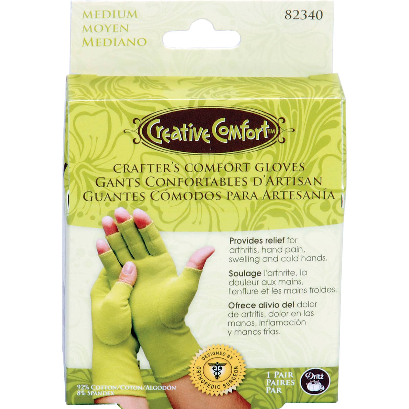 Creative Comfort&#x2122; Medium Crafter&#x2019;s Comfort Gloves