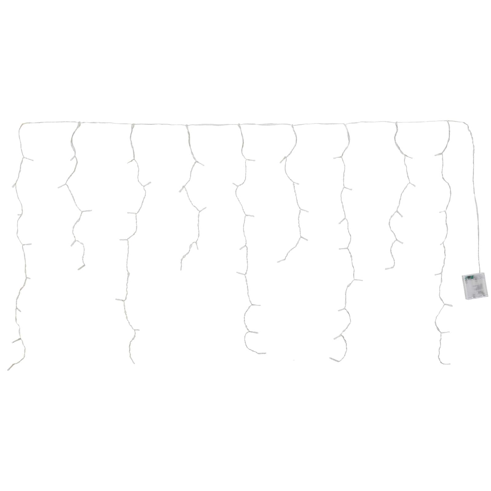 12 Pack: Warm White Curtain LED String Lights by Ashland&#x2122;