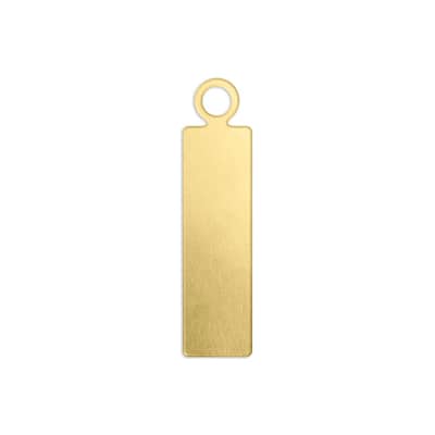ImpressArt® Brass Rectangle Tag with Ring Premium Stamping Blanks™ image