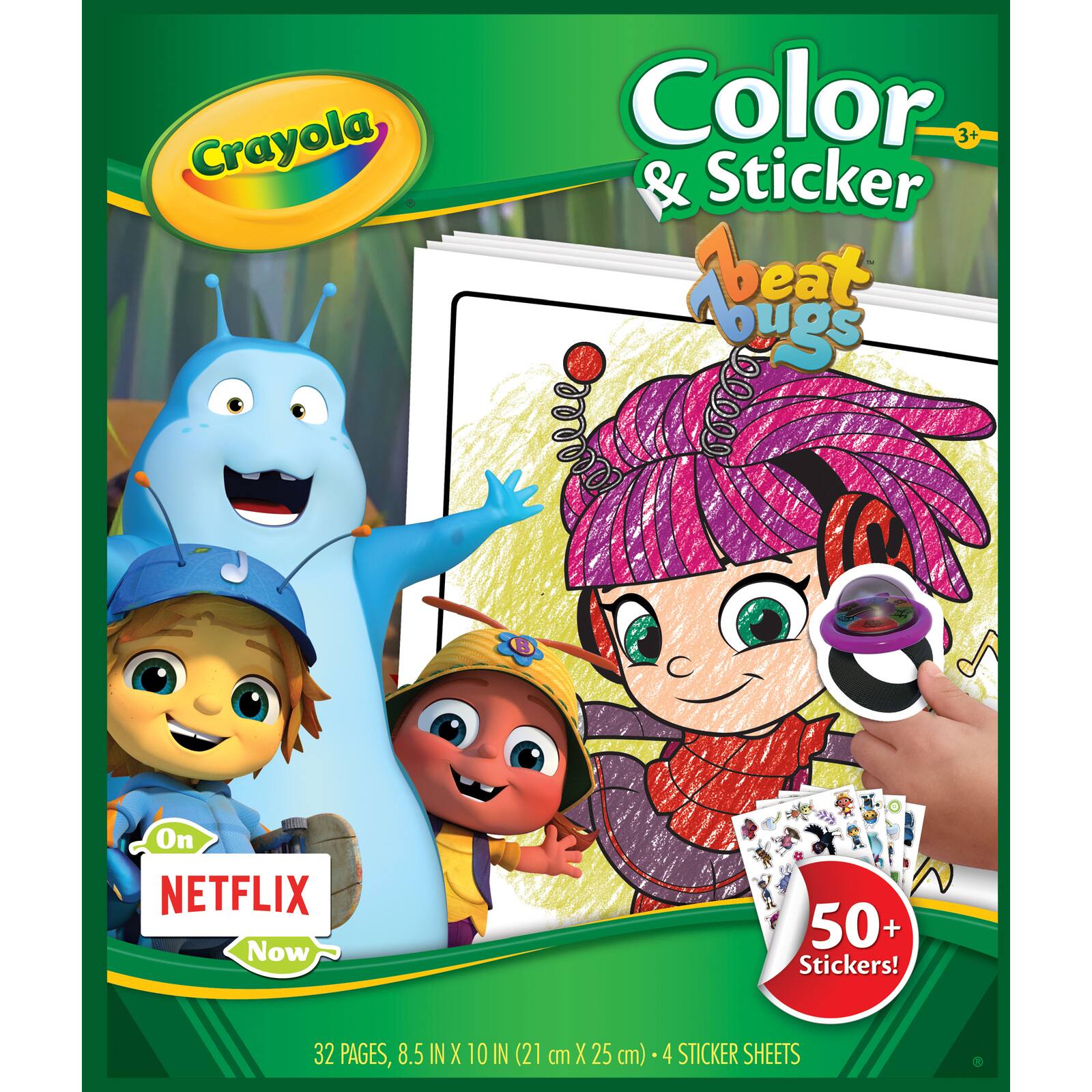 find the crayola color sticker book beat bugs at michaels