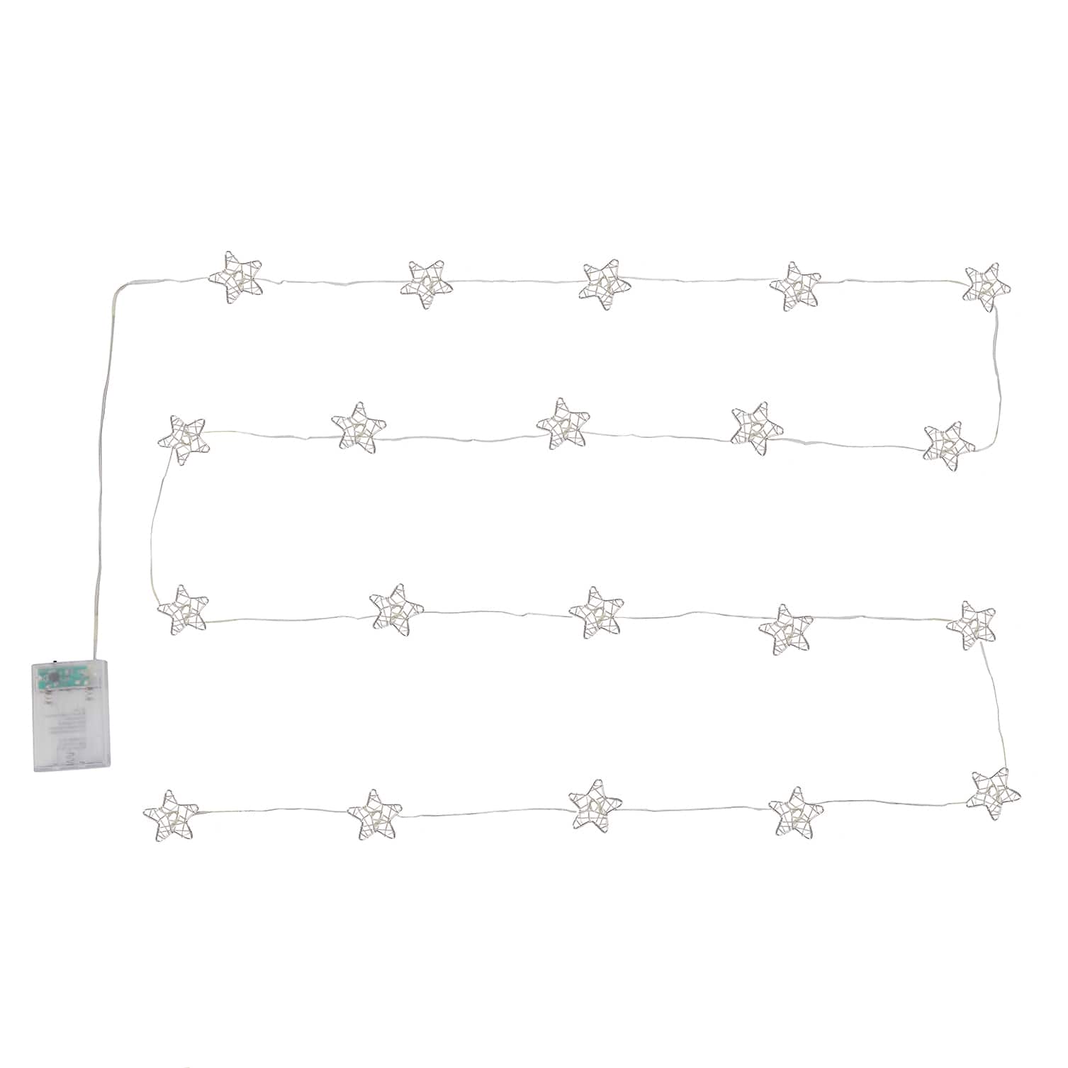 12 Pack: 10ft. Warm White Wired Star LED String Lights by Ashland&#x2122;