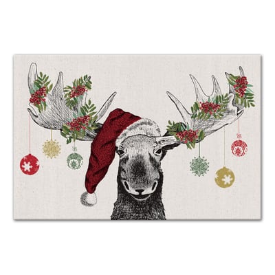 Christmas Moose Canvas Wall Art Michaels   Thumb 0073B55A57B241E1B72B26C7F8341B00 