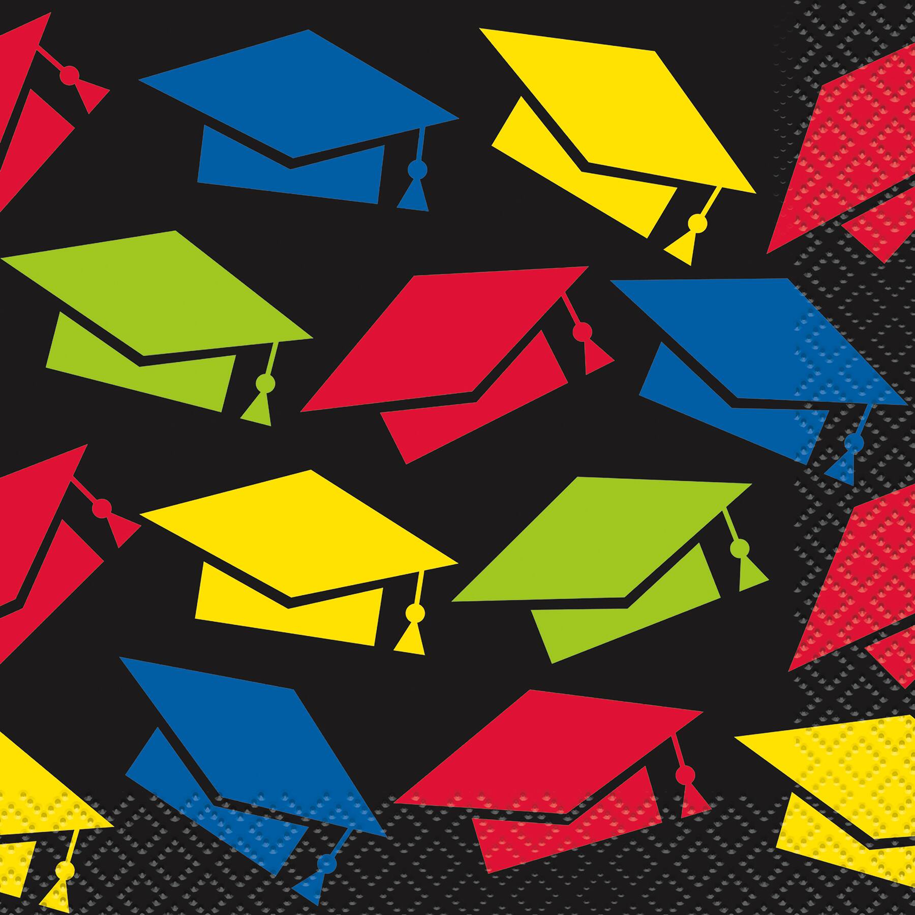 Colorful Graduation Cocktail Napkins Graduation Party Supplies